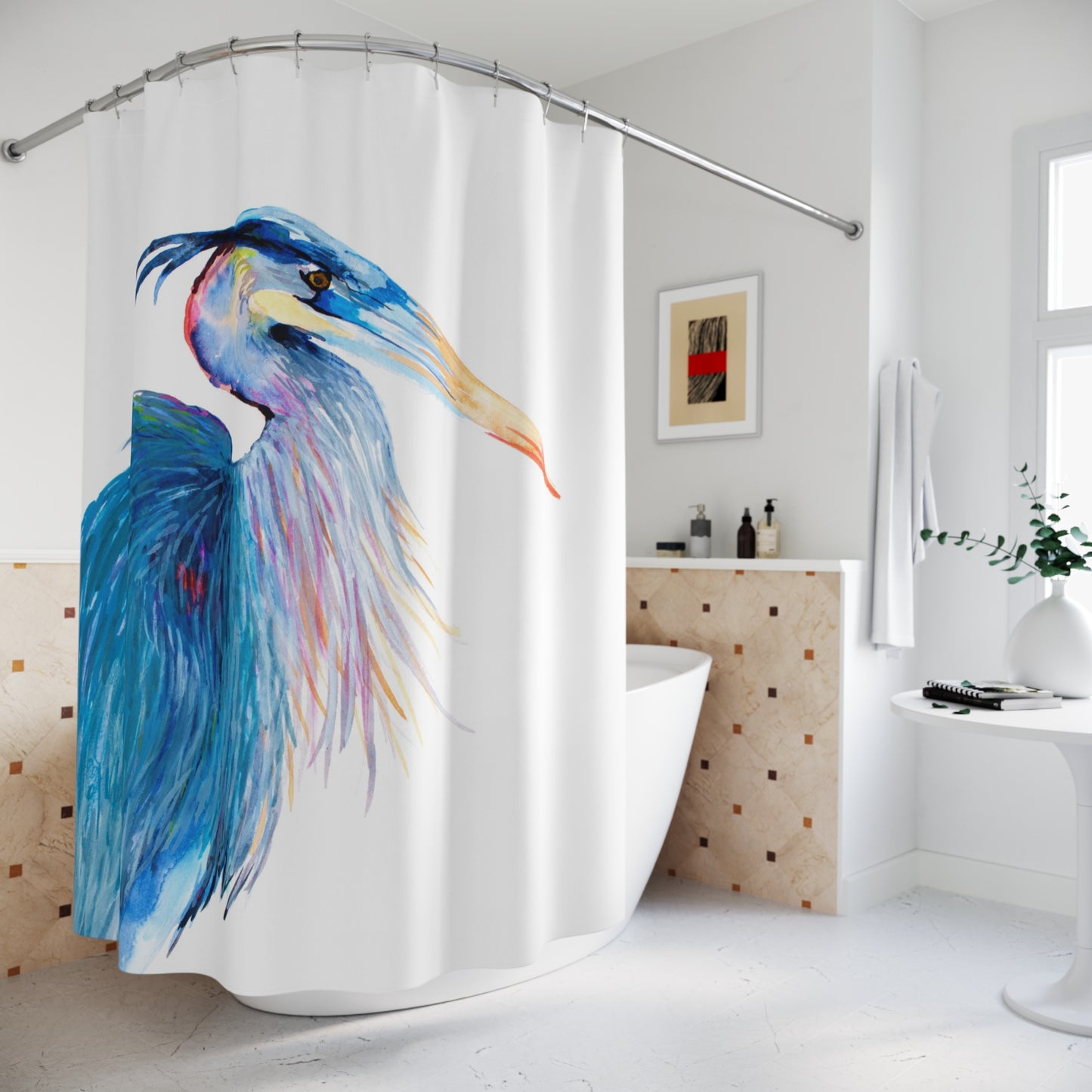 Great Blue Heron ~ Shower Curtain