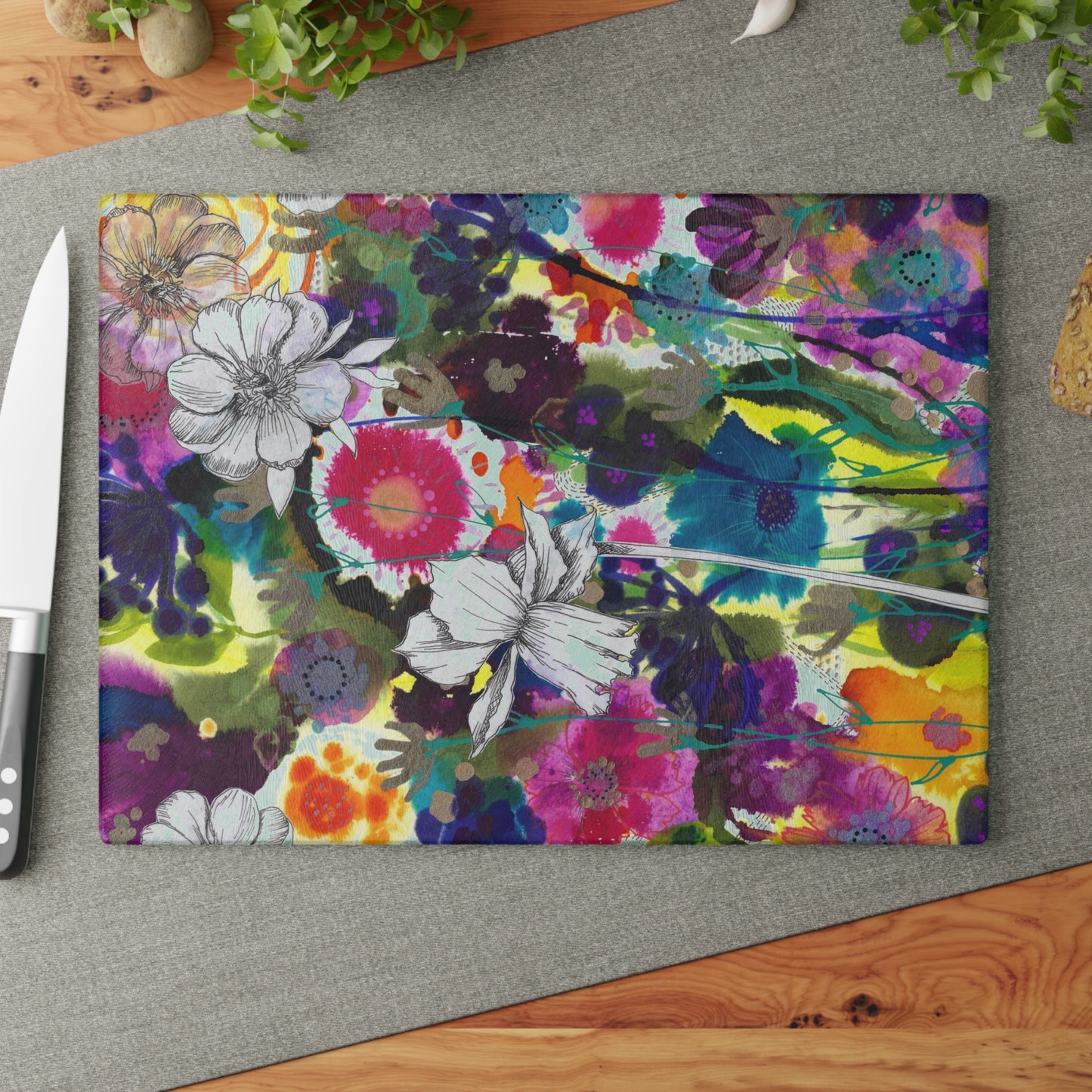 Striving ~ Glass Cutting Board