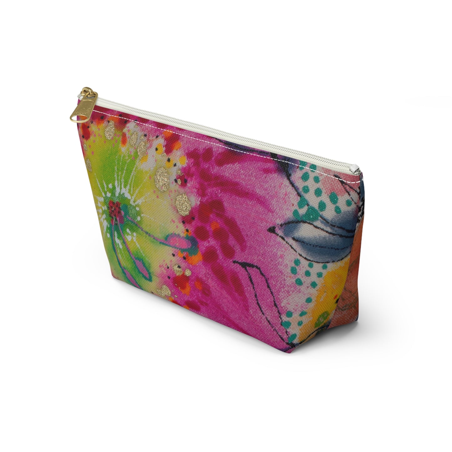 Wednesday's Flowers No. 4 ~ Accessory Pouch w T-bottom