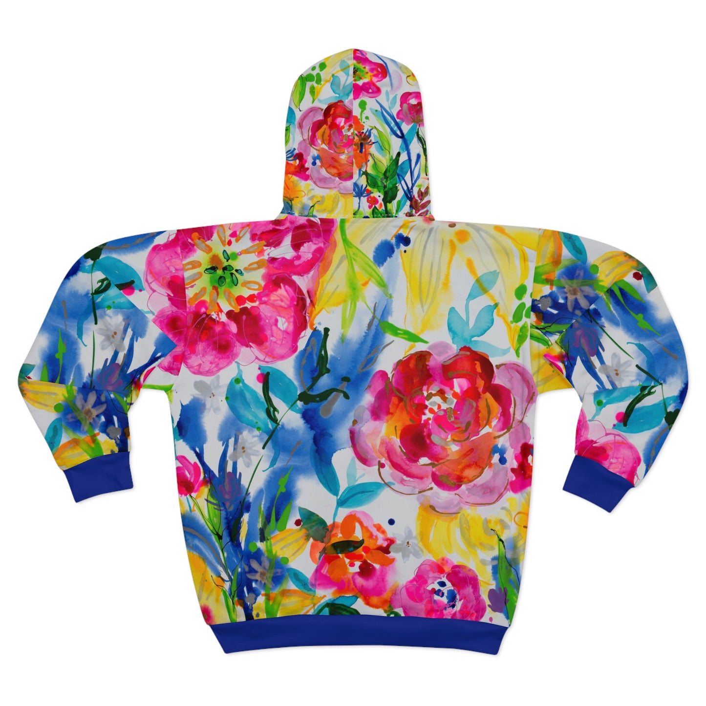 Jubilant with Blue ~ Unisex Zip Hoodie