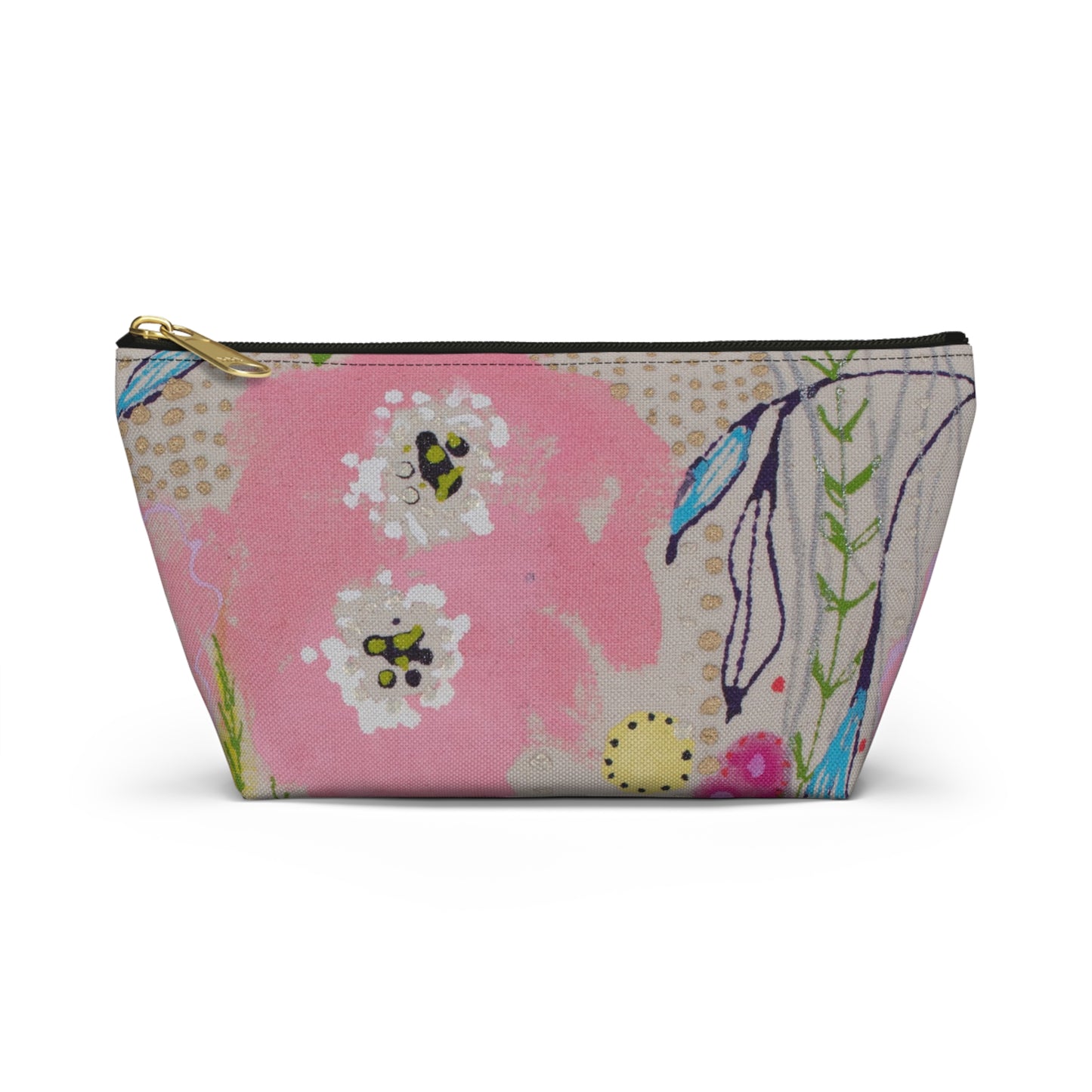 Wednesday's Flower No. 2 ~ Accessory Pouch w T-bottom