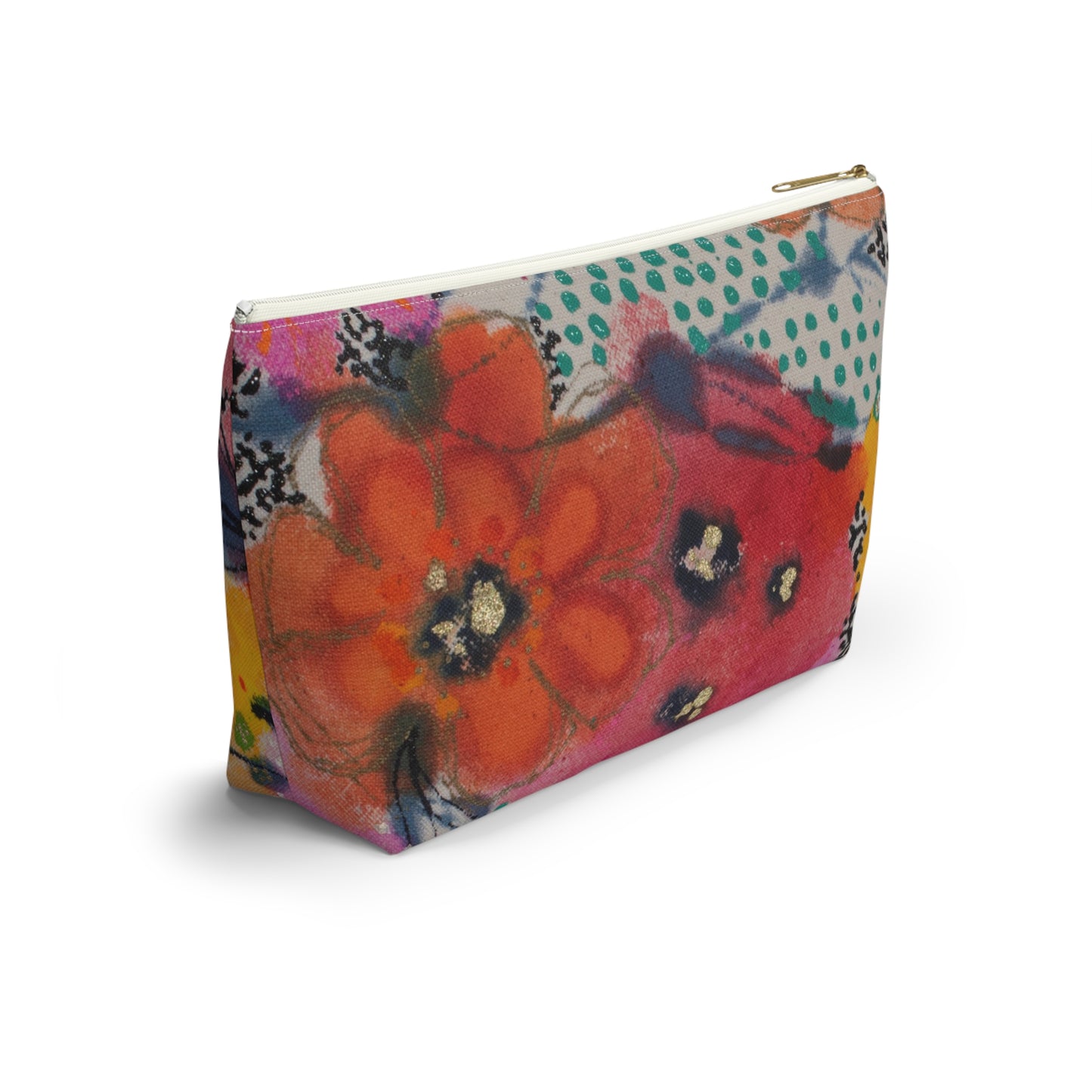 Wednesday's Flowers No. 4 ~ Accessory Pouch w T-bottom