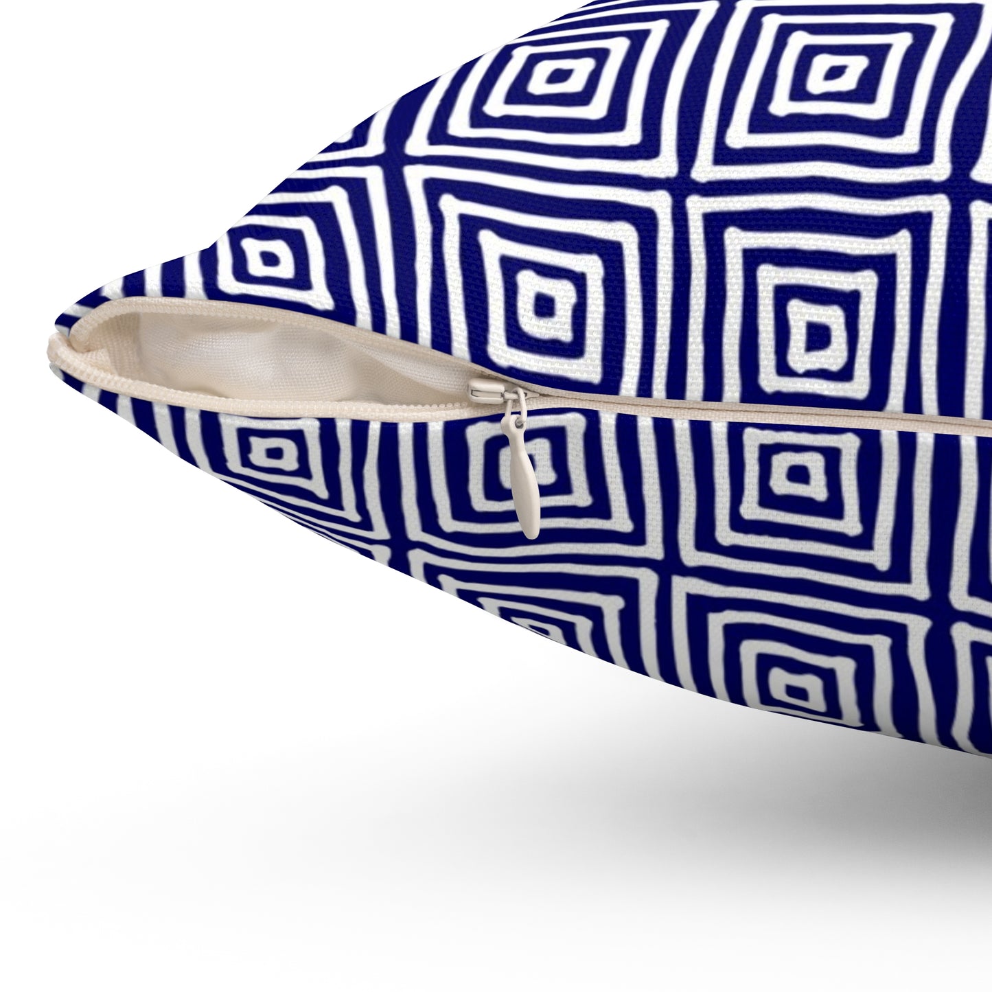 Geometric Pig ~ Jubilant ~ Square Pillow