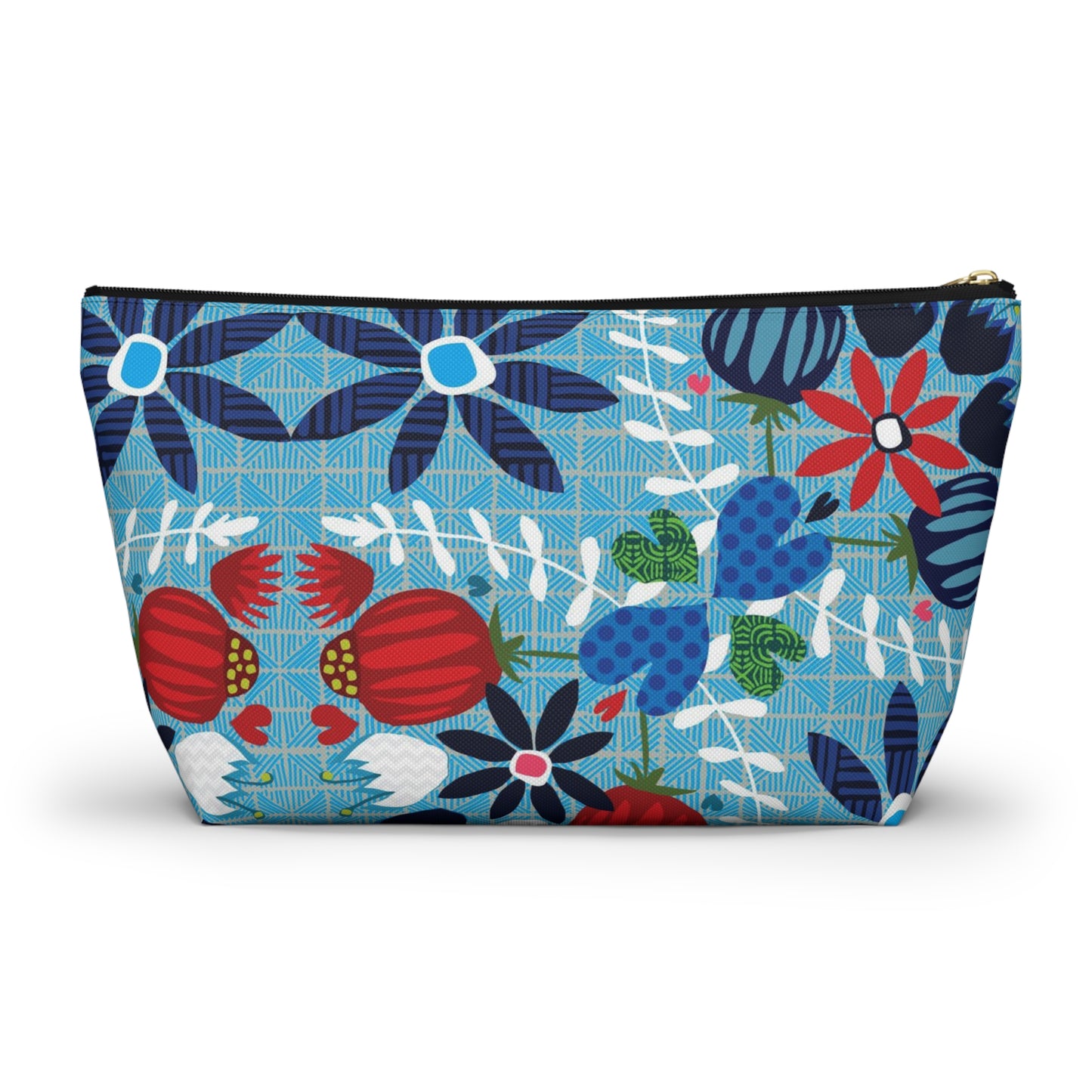 Blue Folk ~ Accessory Pouch w T-bottom