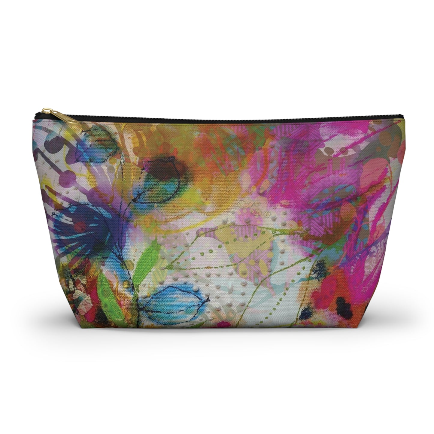 Posy of May Flowers ~ Accessory Pouch w T-bottom