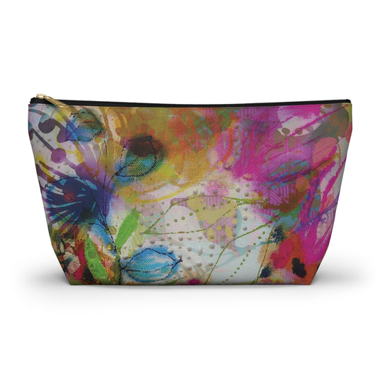 Posy of May Flowers ~ Accessory Pouch w T-bottom