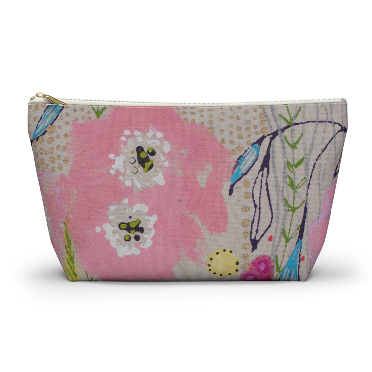 Wednesday's Flower No. 2 ~ Accessory Pouch w T-bottom