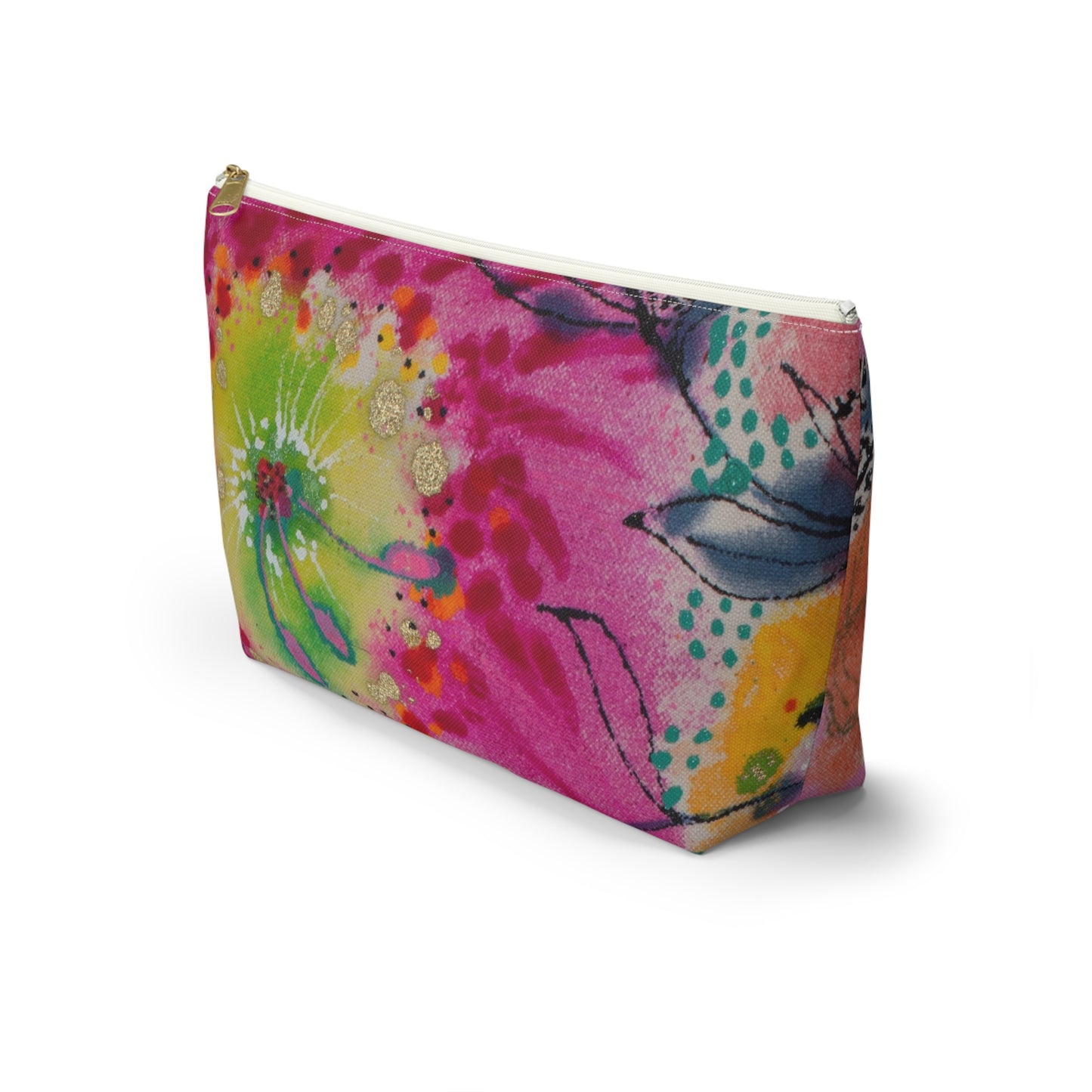 Wednesday's Flowers No. 4 ~ Accessory Pouch w T-bottom