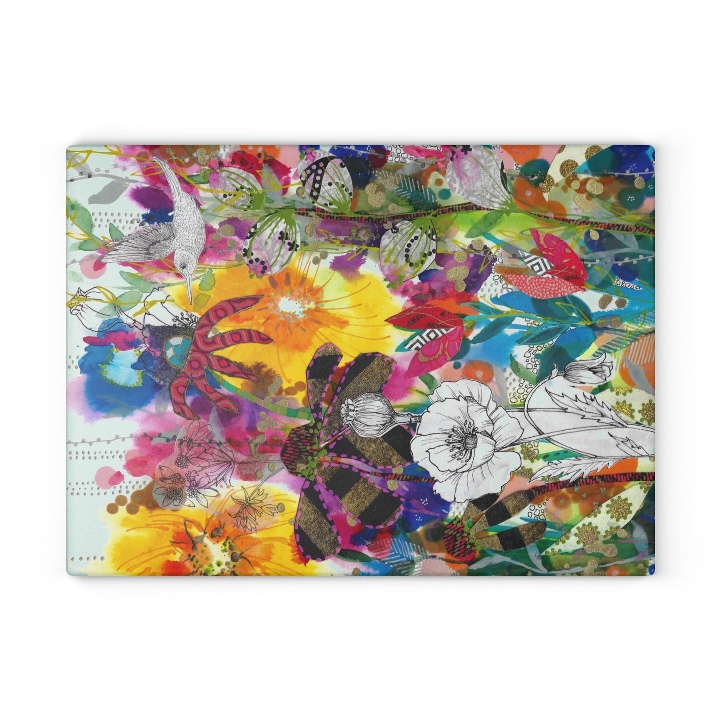 Follow My Lead ~ Glass Cutting Board