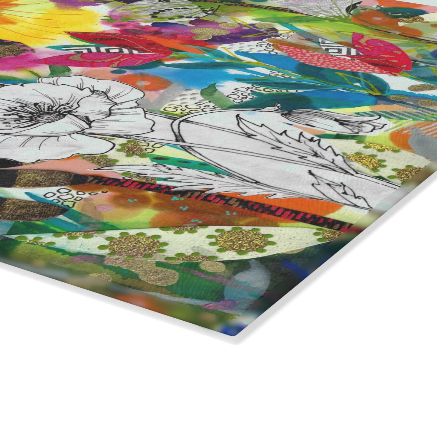 Follow My Lead ~ Glass Cutting Board