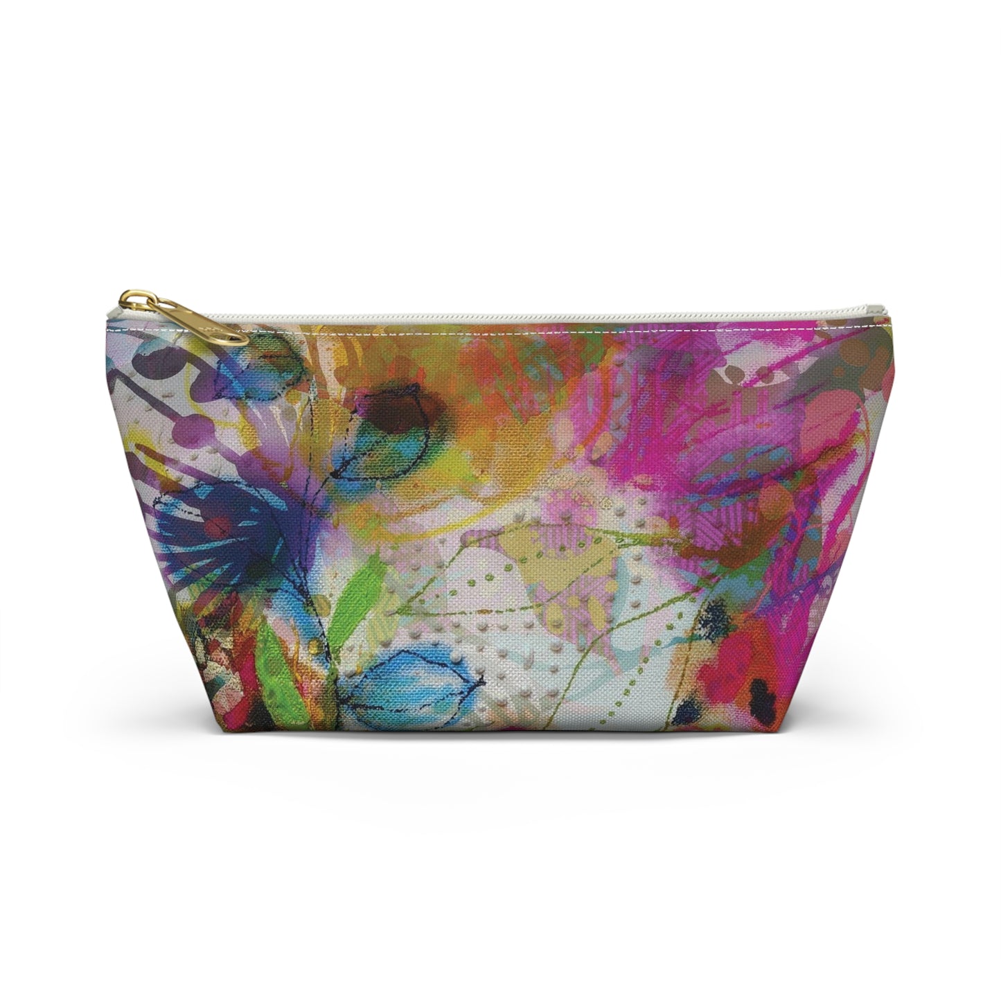 Posy of May Flowers ~ Accessory Pouch w T-bottom