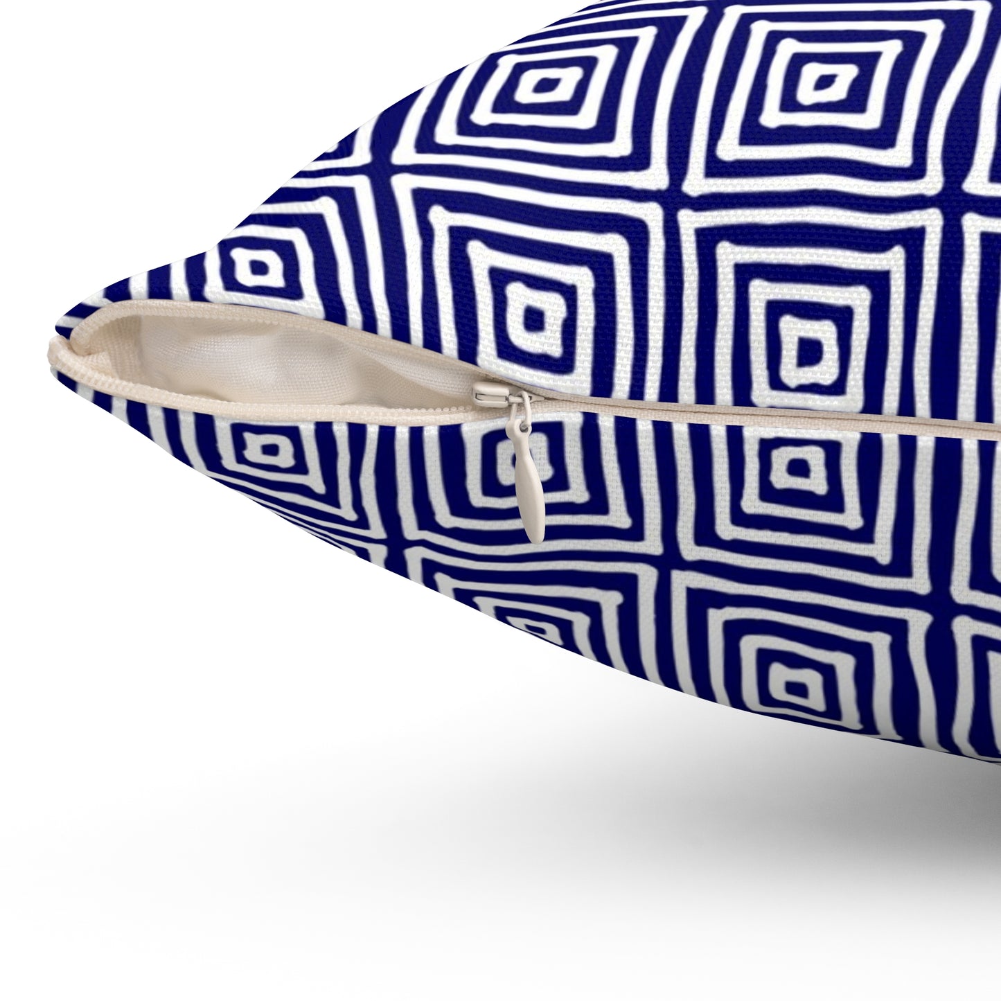 Geometric Pig ~ Jubilant ~ Square Pillow