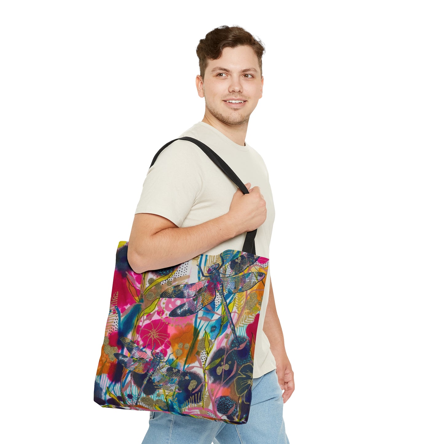 May Flowers ~ Dragonfly ~ Tote Bag