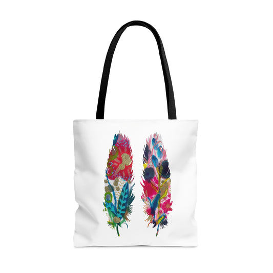 Feathers ~ May Flowers ~ Tote Bag