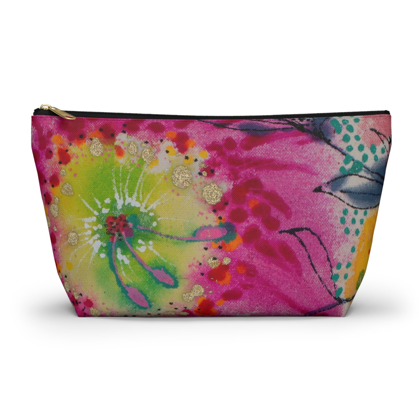 Wednesday's Flowers No. 4 ~ Accessory Pouch w T-bottom
