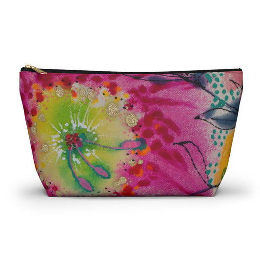 Wednesday's Flowers No. 4 ~ Accessory Pouch w T-bottom