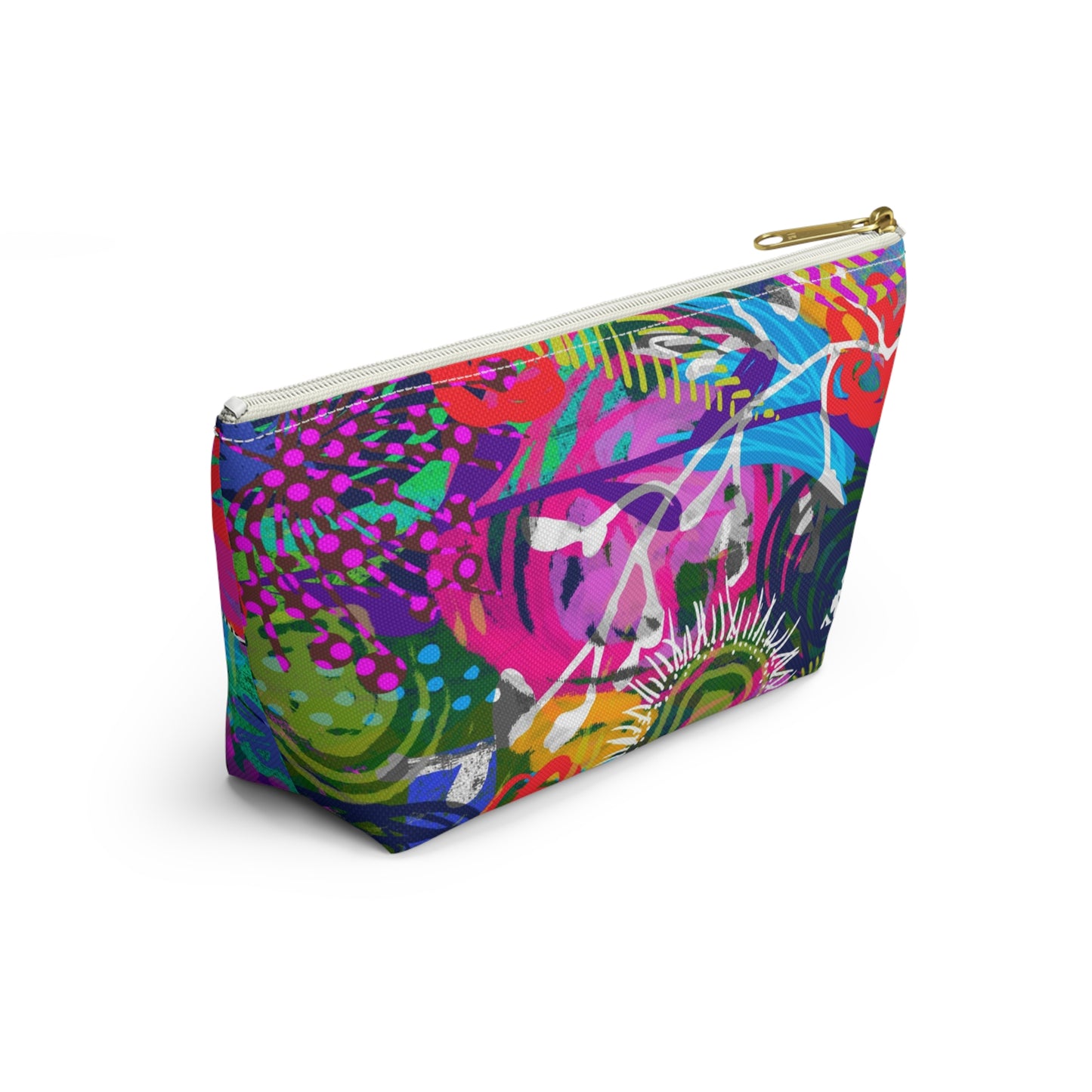 April Flowers ~ Rainbow ~ Accessory Pouch w T-bottom