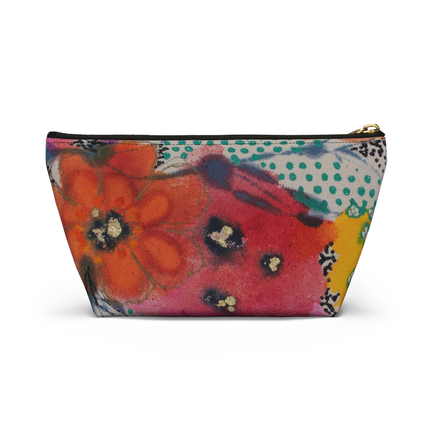 Wednesday's Flowers No. 4 ~ Accessory Pouch w T-bottom