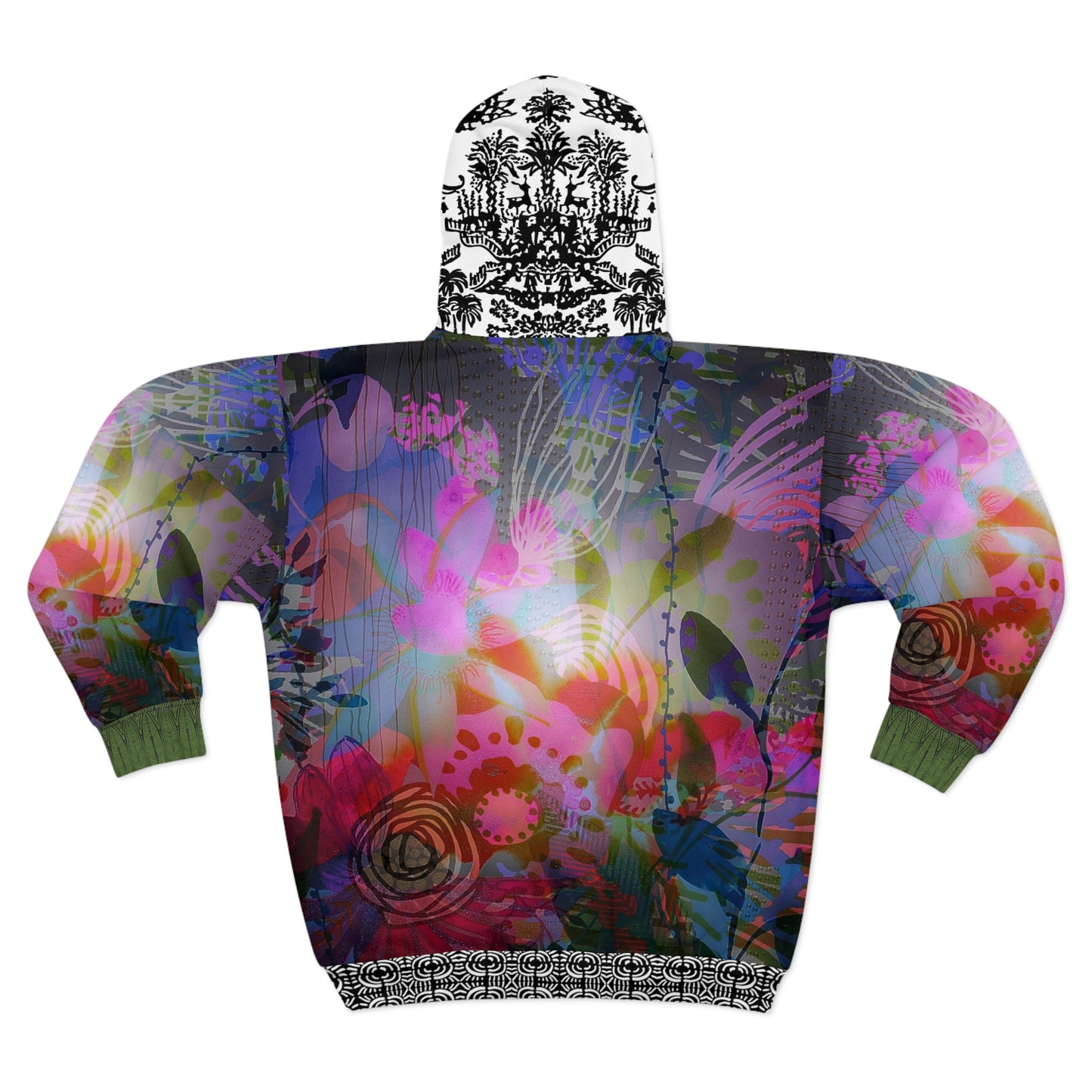 Blue Drama Unisex Zip Hoodie by Jennifer Visscher