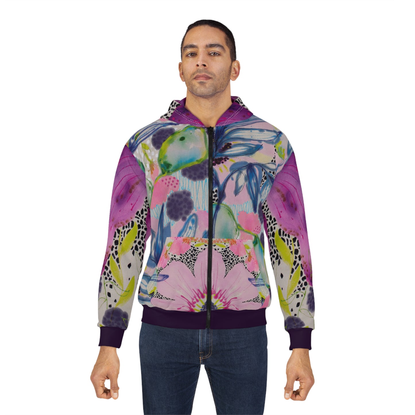 Finding Center ~ Unisex Zip Hoodie