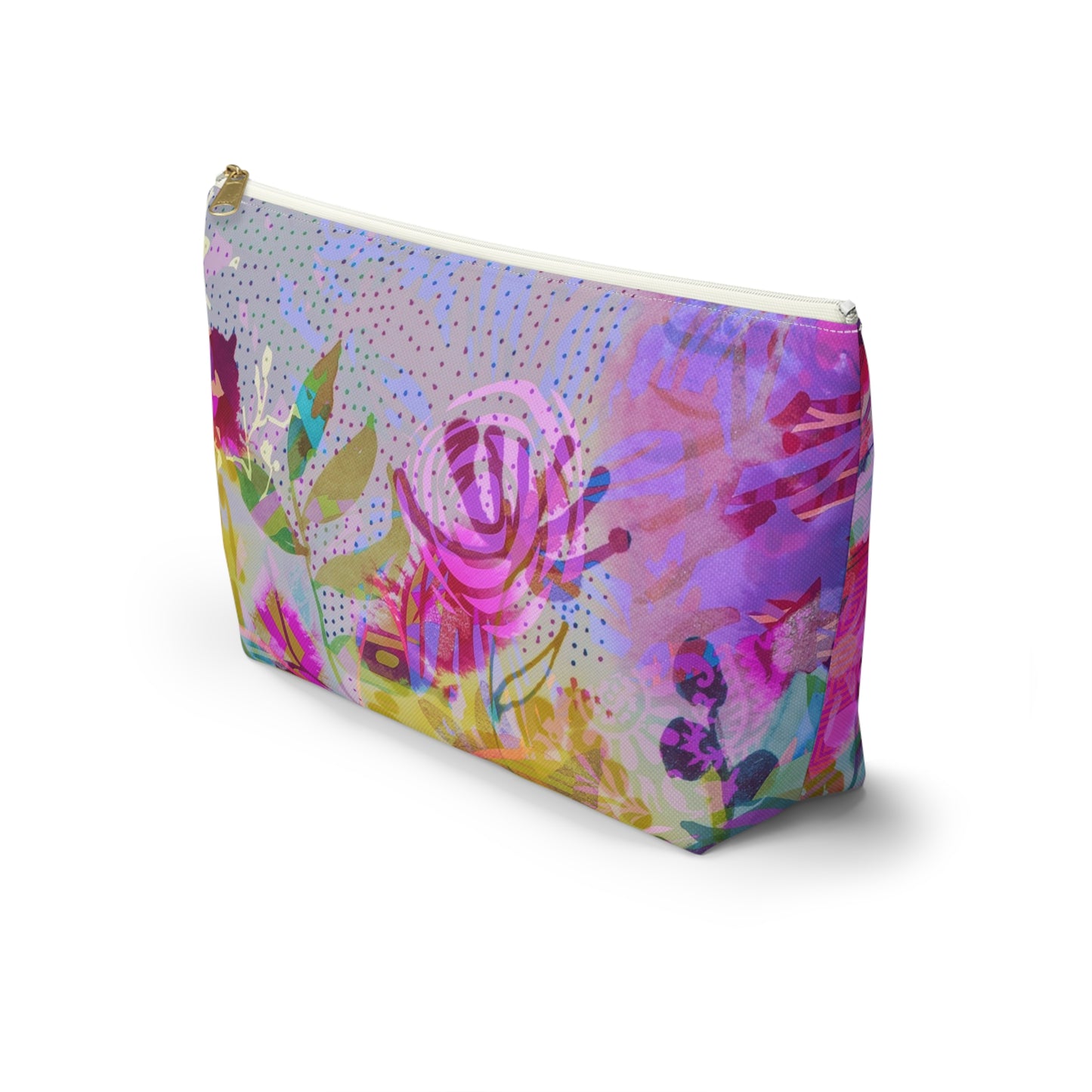 Wednesday Flower ~ Accessory Pouch w T-bottom