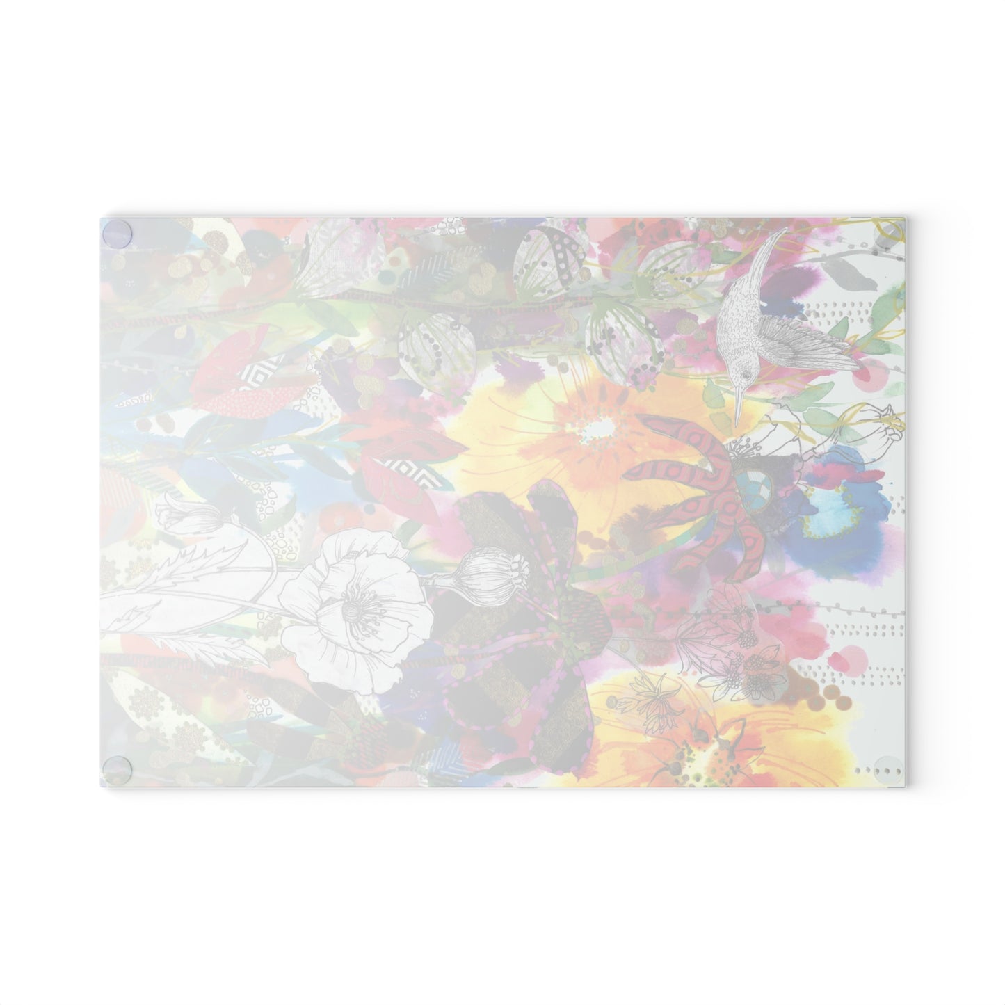 Follow My Lead ~ Glass Cutting Board