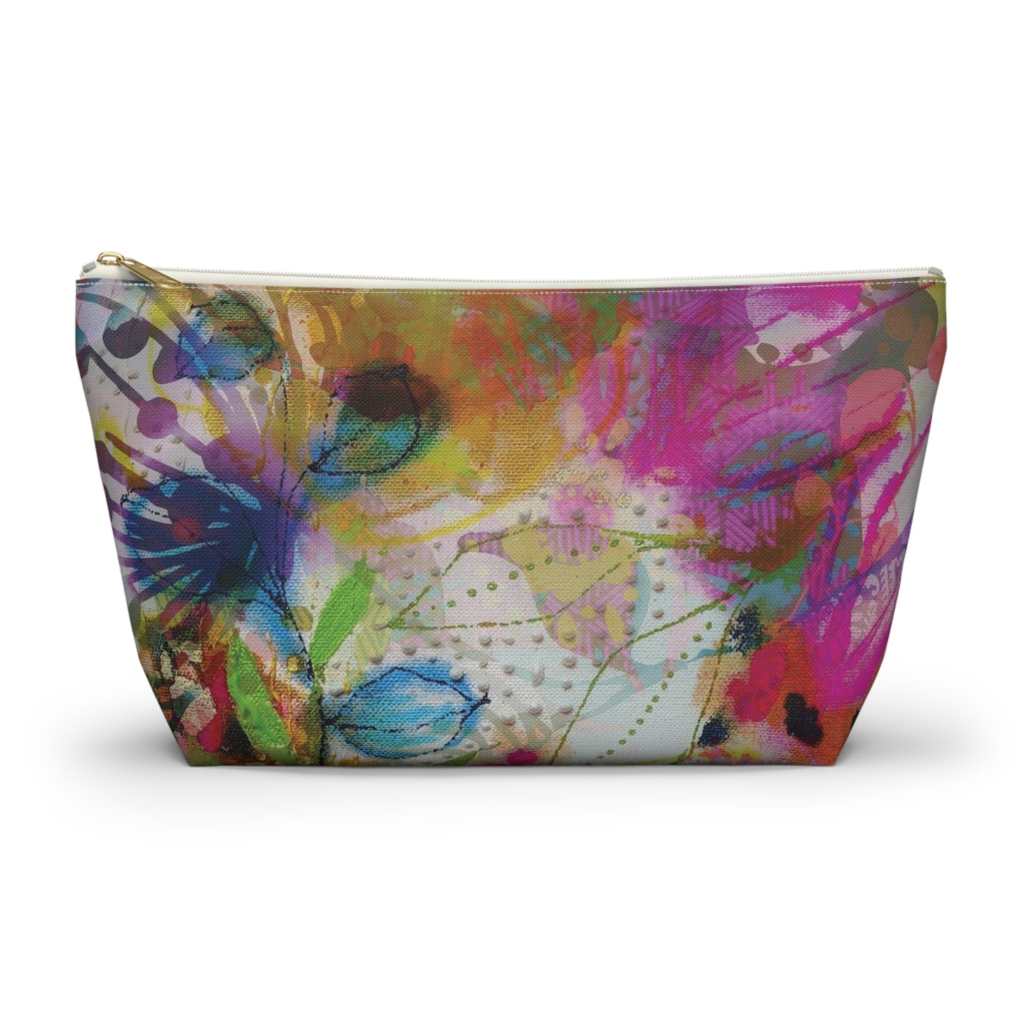 Posy of May Flowers ~ Accessory Pouch w T-bottom