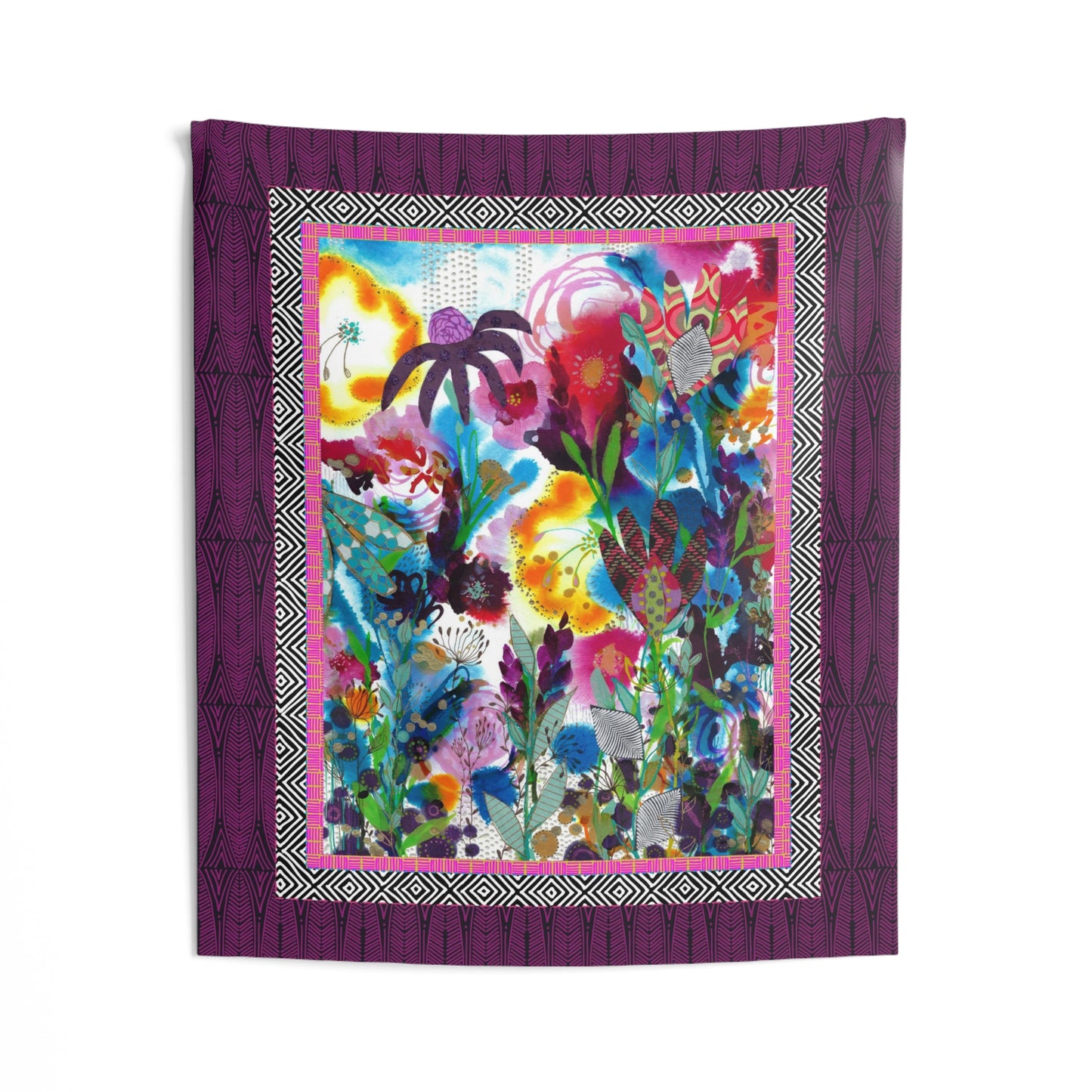 Searching For Her~ Purple ~ Indoor Wall Tapestries