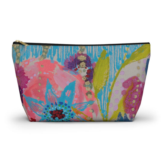 Wednesday's Flowers No. 1 ~ Accessory Pouch w T-bottom