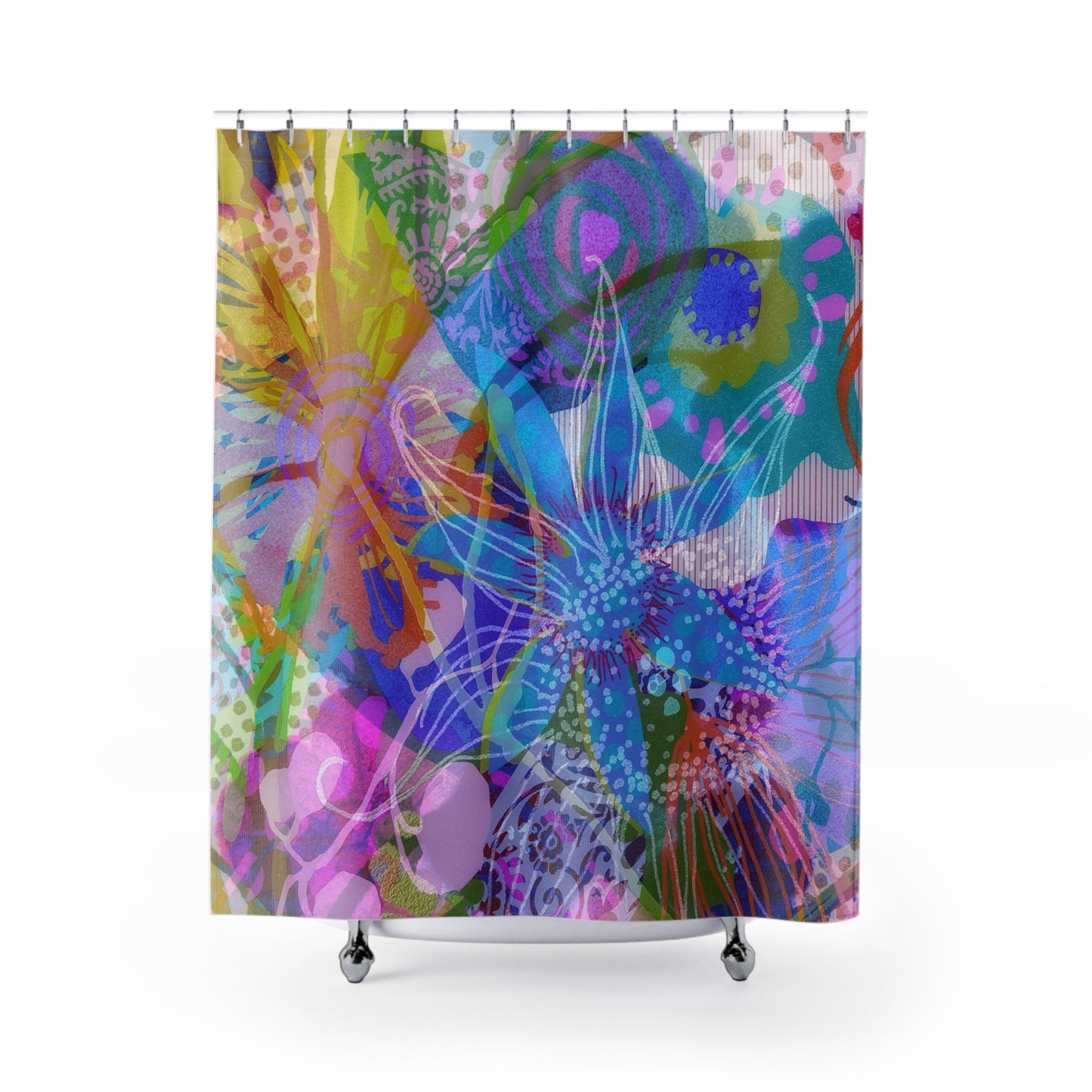 Garden Crush ~ Rainbow Colors ~ Shower Curtain