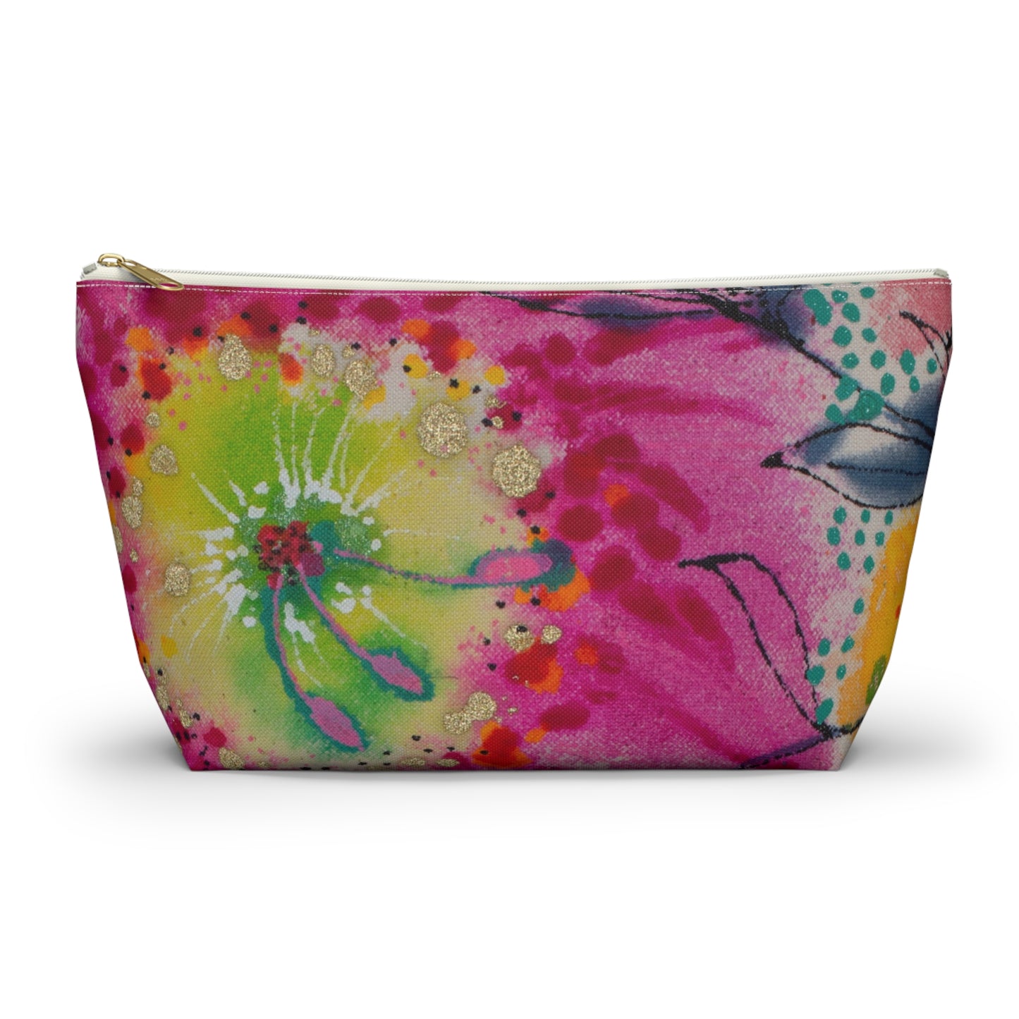 Wednesday's Flowers No. 4 ~ Accessory Pouch w T-bottom