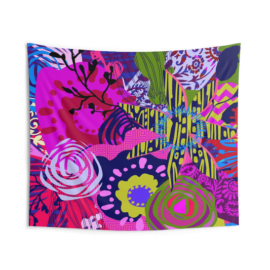 Funky Flowers Beach Sheet
