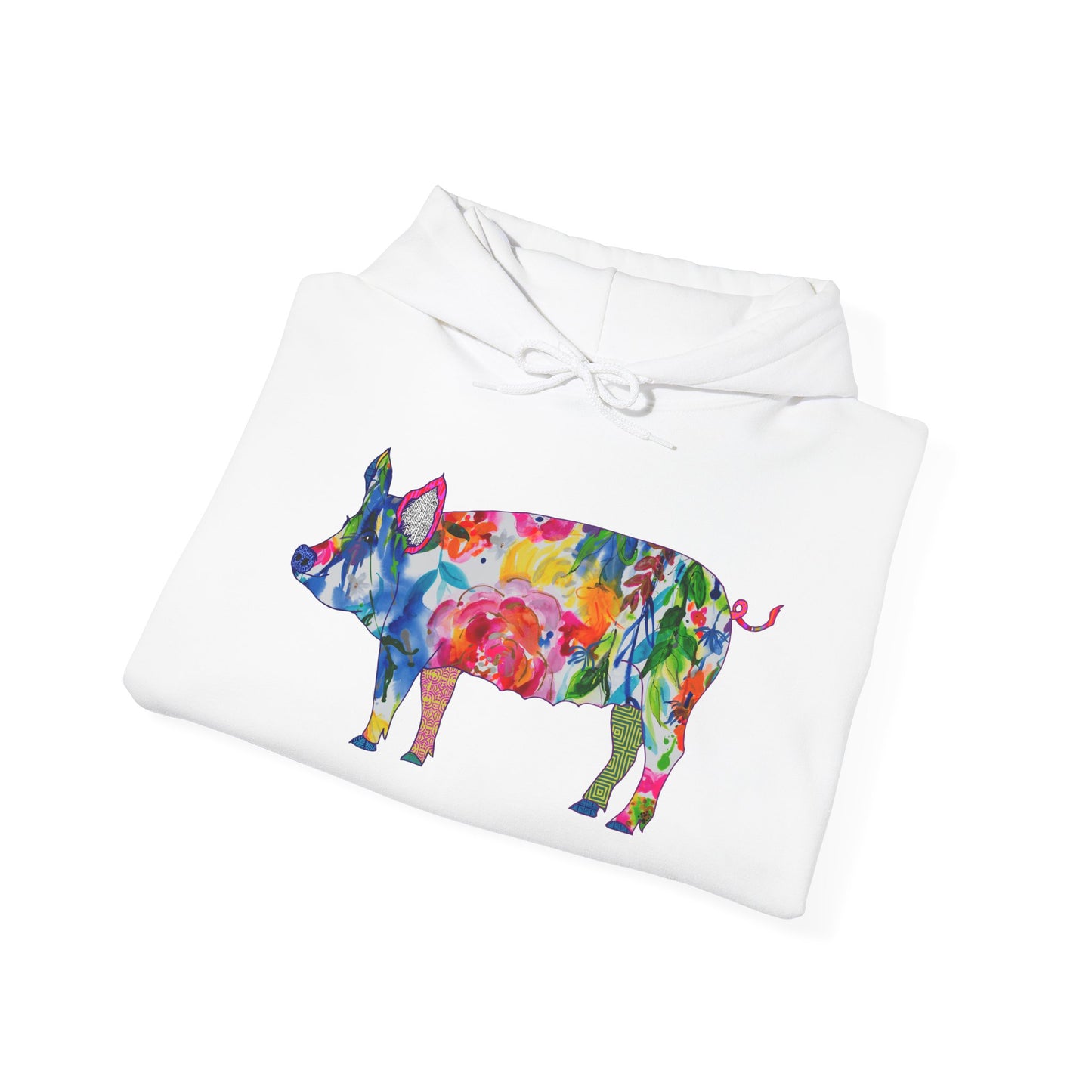 Pig~ Jubilant ~ Unisex Heavy Blend™ Hooded Sweatshirt