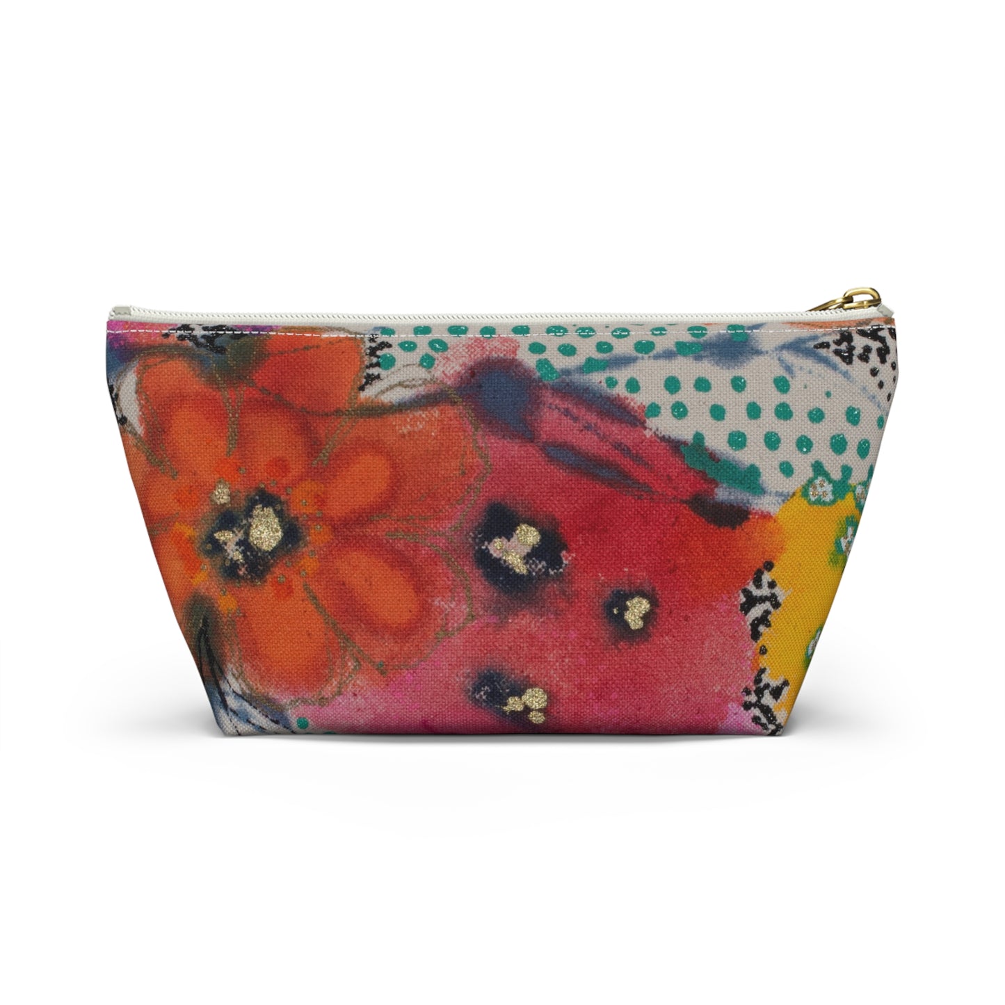 Wednesday's Flowers No. 4 ~ Accessory Pouch w T-bottom