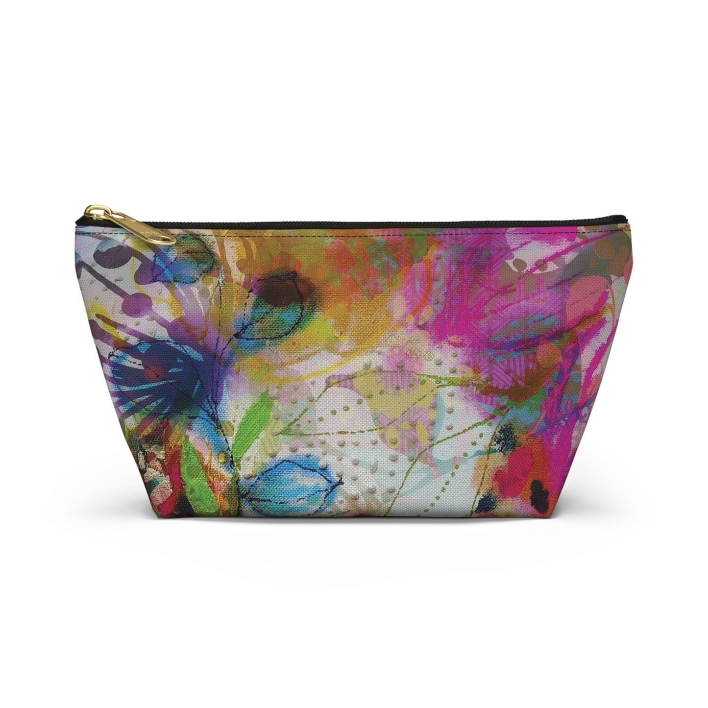 Posy of May Flowers ~ Accessory Pouch w T-bottom