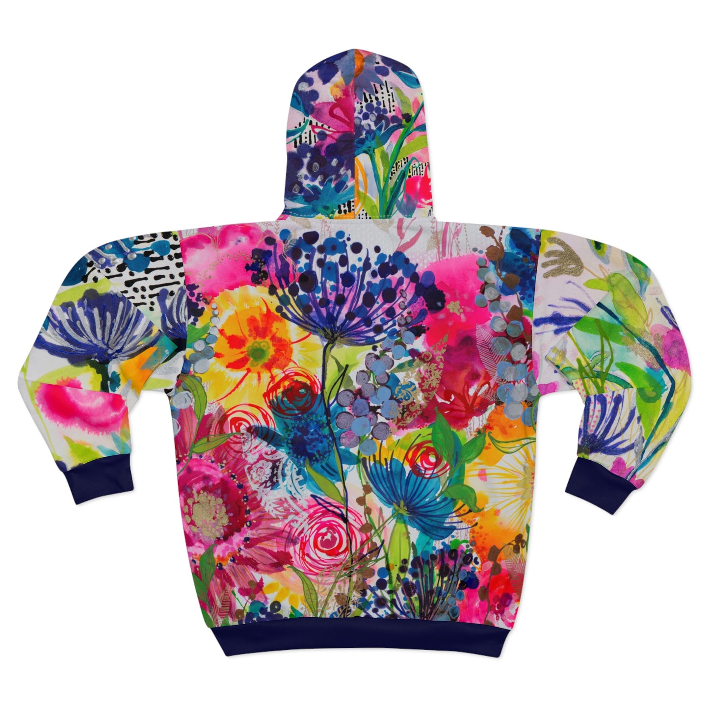 My Dad's Garden with Blue ~ Unisex Zip Hoodie