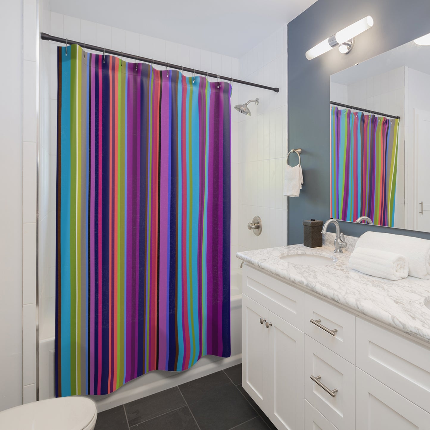 Funky Stripes ~ Shower Curtain