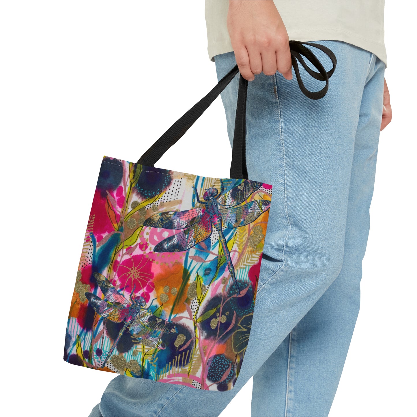 May Flowers ~ Dragonfly ~ Tote Bag