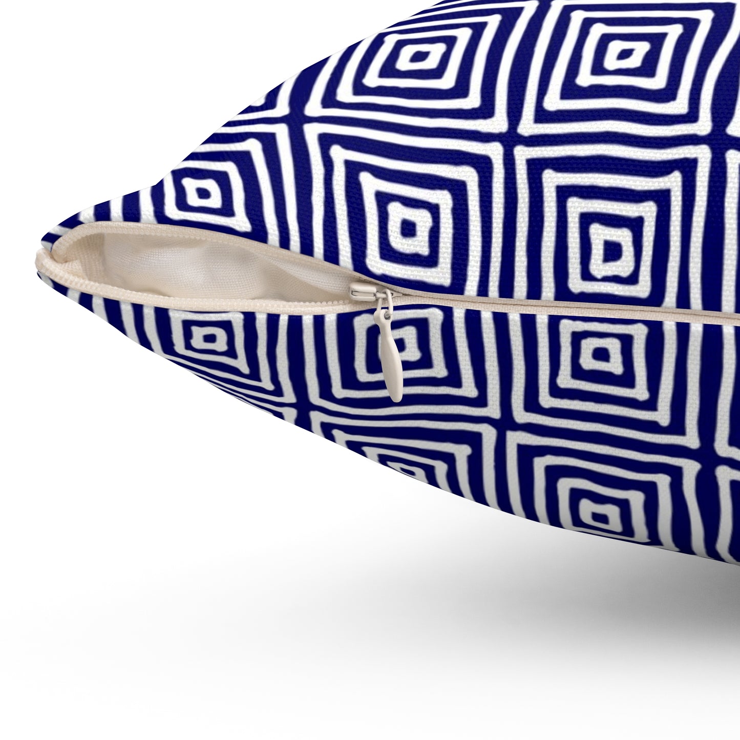 Geometric Pig ~ Jubilant ~ Square Pillow