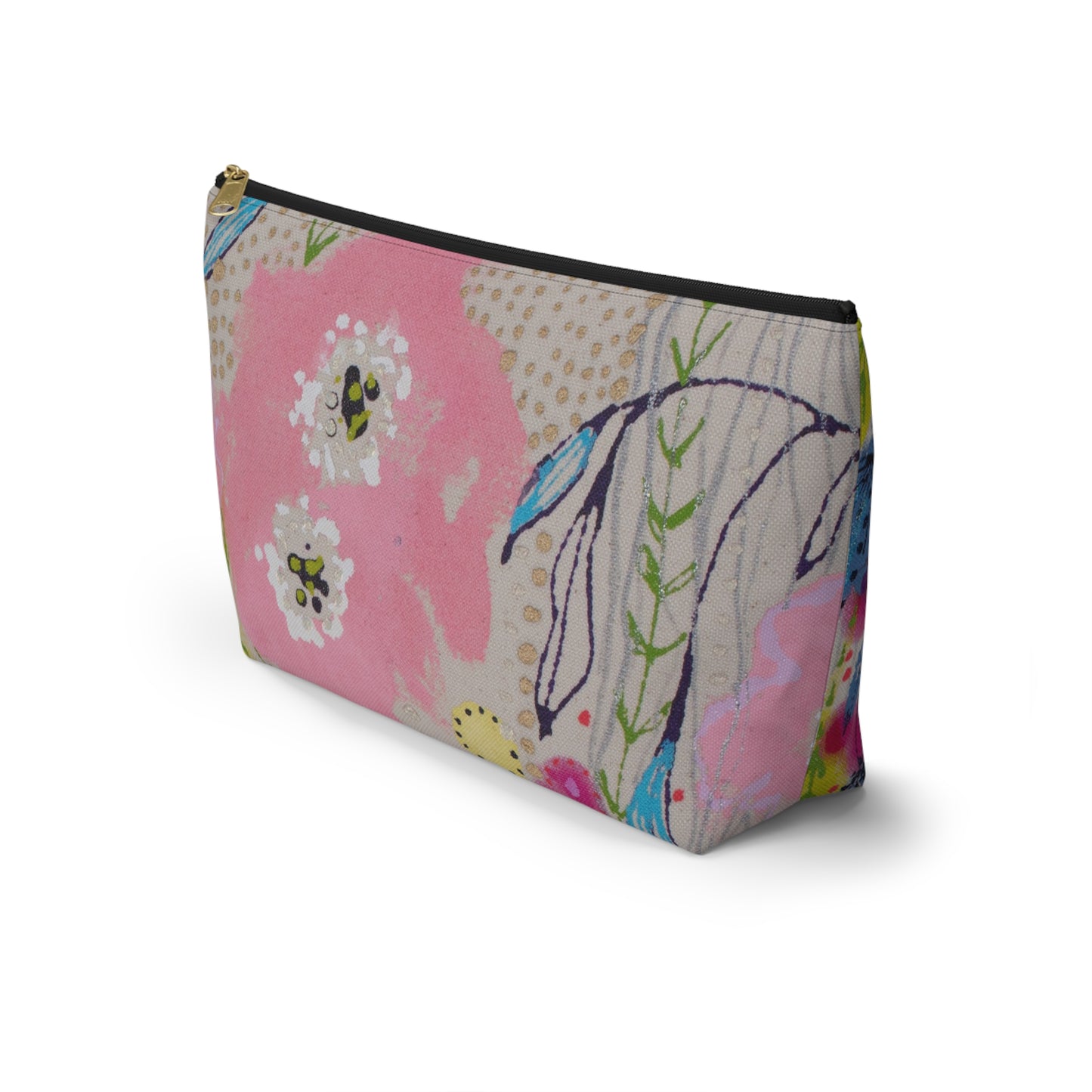 Wednesday's Flower No. 2 ~ Accessory Pouch w T-bottom