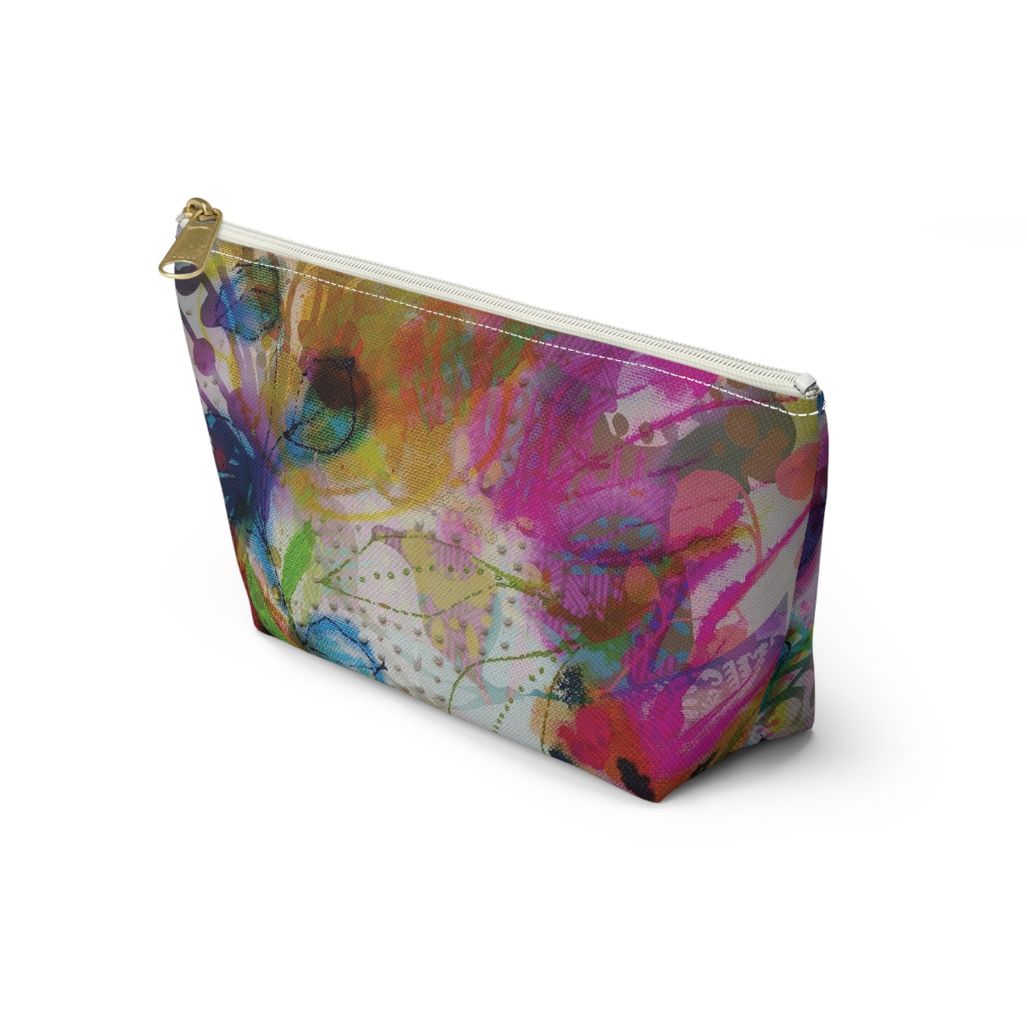 Posy of May Flowers ~ Accessory Pouch w T-bottom