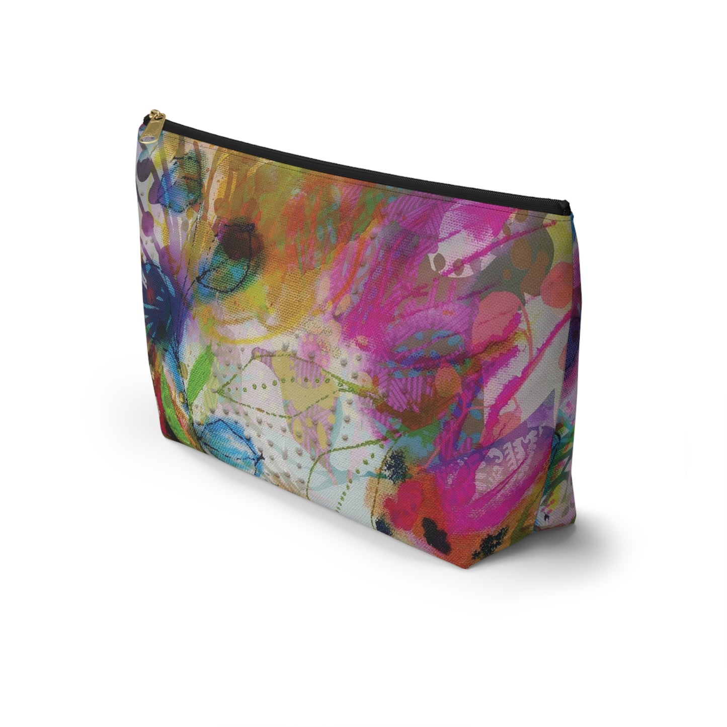 Posy of May Flowers ~ Accessory Pouch w T-bottom