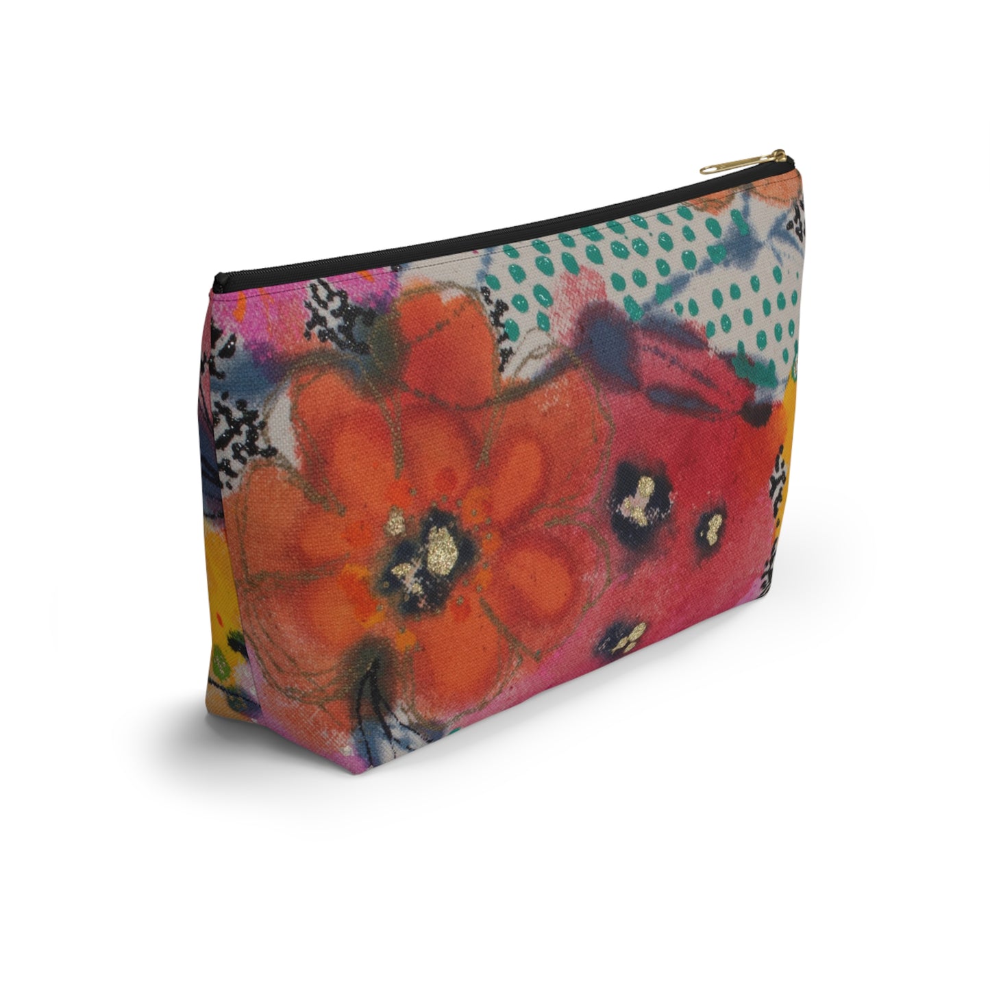 Wednesday's Flowers No. 4 ~ Accessory Pouch w T-bottom