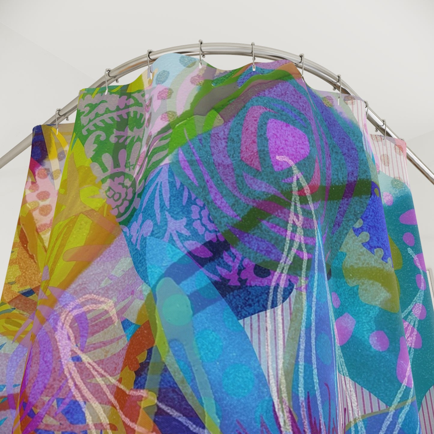 Garden Crush ~ Rainbow Colors ~ Shower Curtain