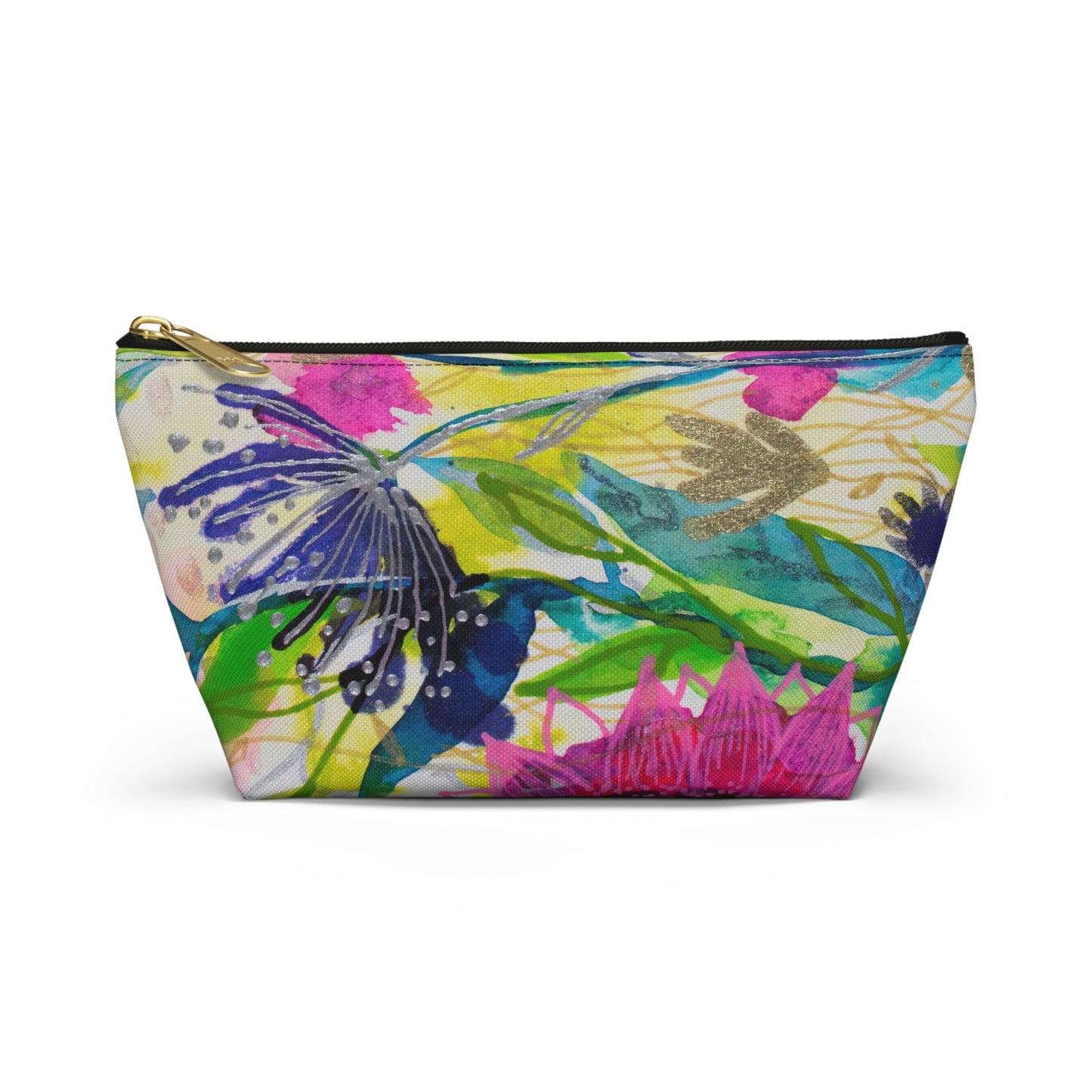 May Flowers Mash Up ~ Accessory Pouch w T-bottom