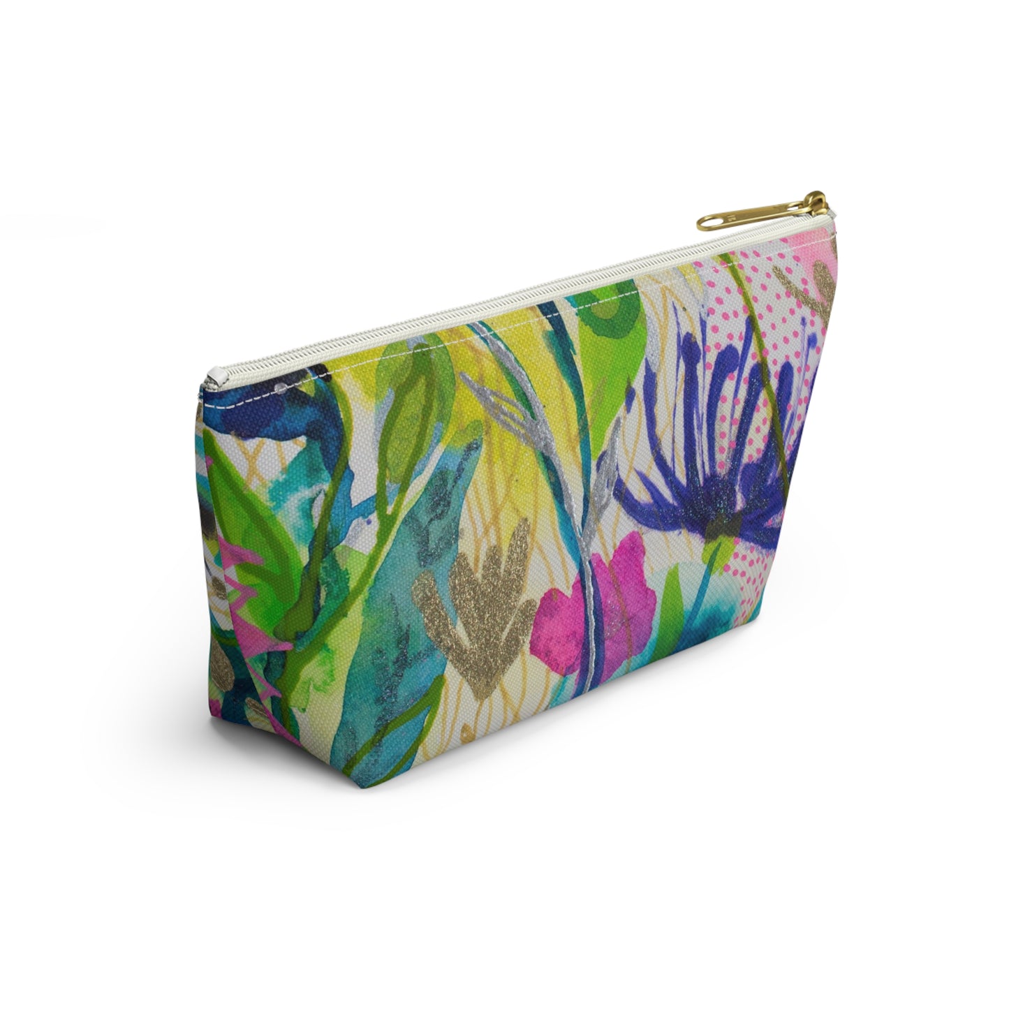 May Flowers Mash Up ~ Accessory Pouch w T-bottom