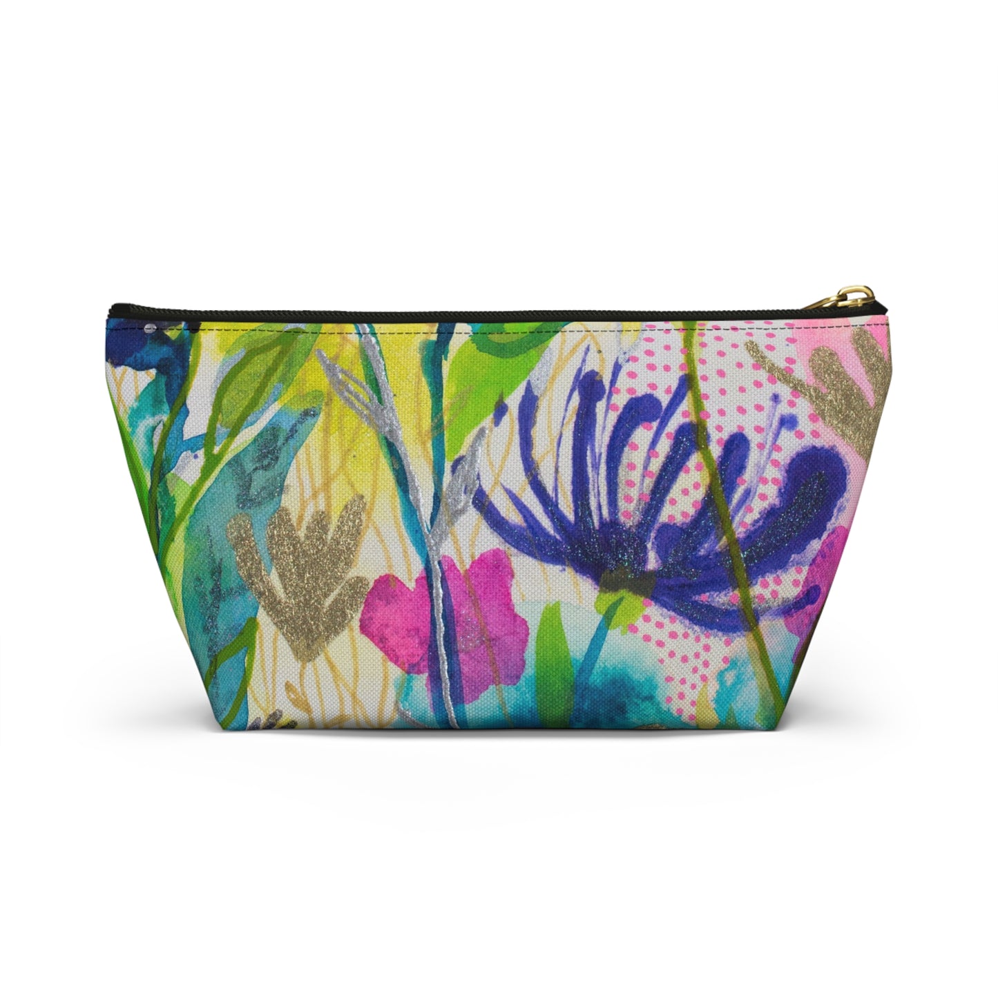 May Flowers Mash Up ~ Accessory Pouch w T-bottom