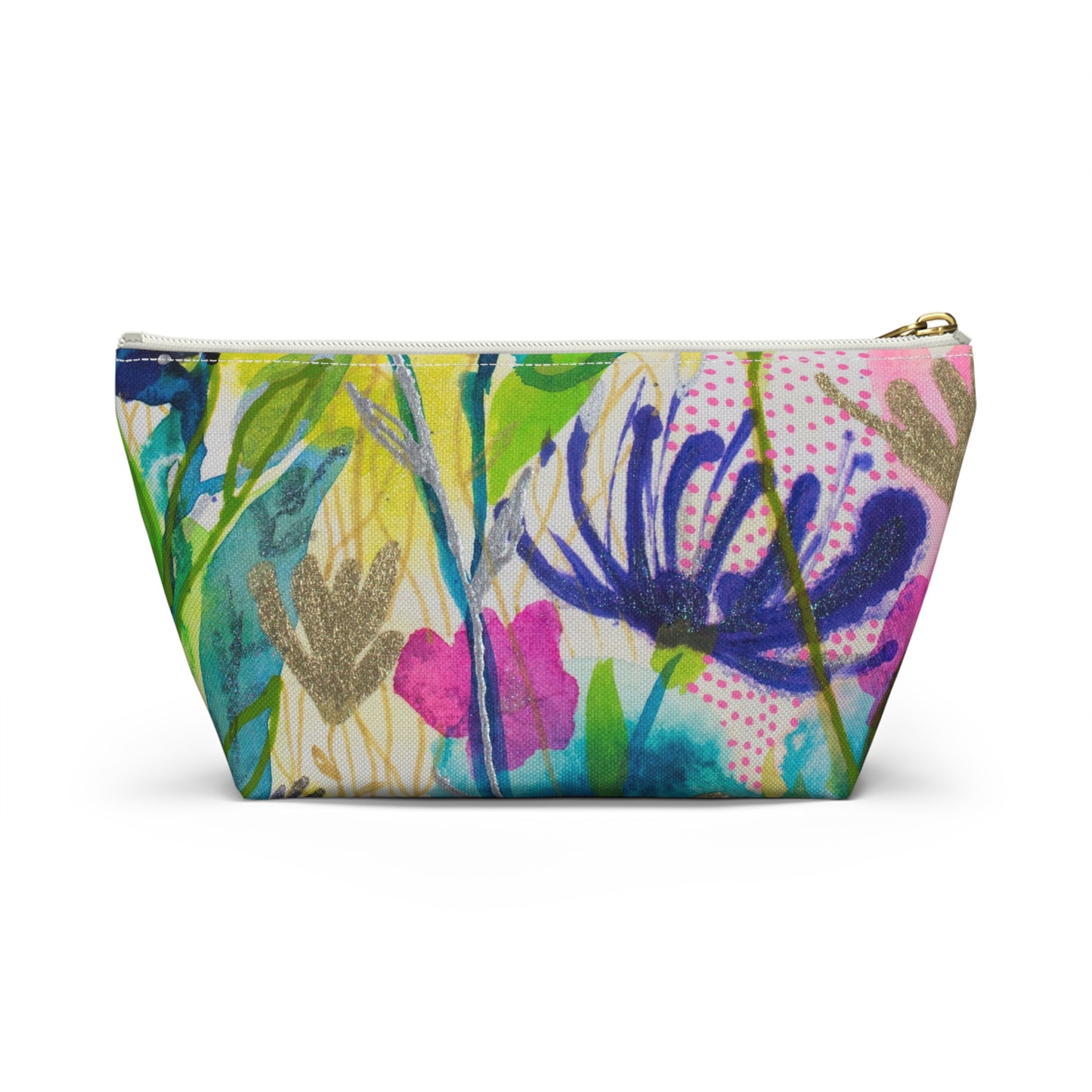 May Flowers Mash Up ~ Accessory Pouch w T-bottom