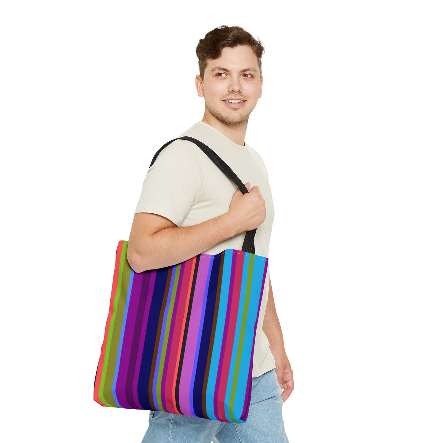 Funky Stripes Tote Bag