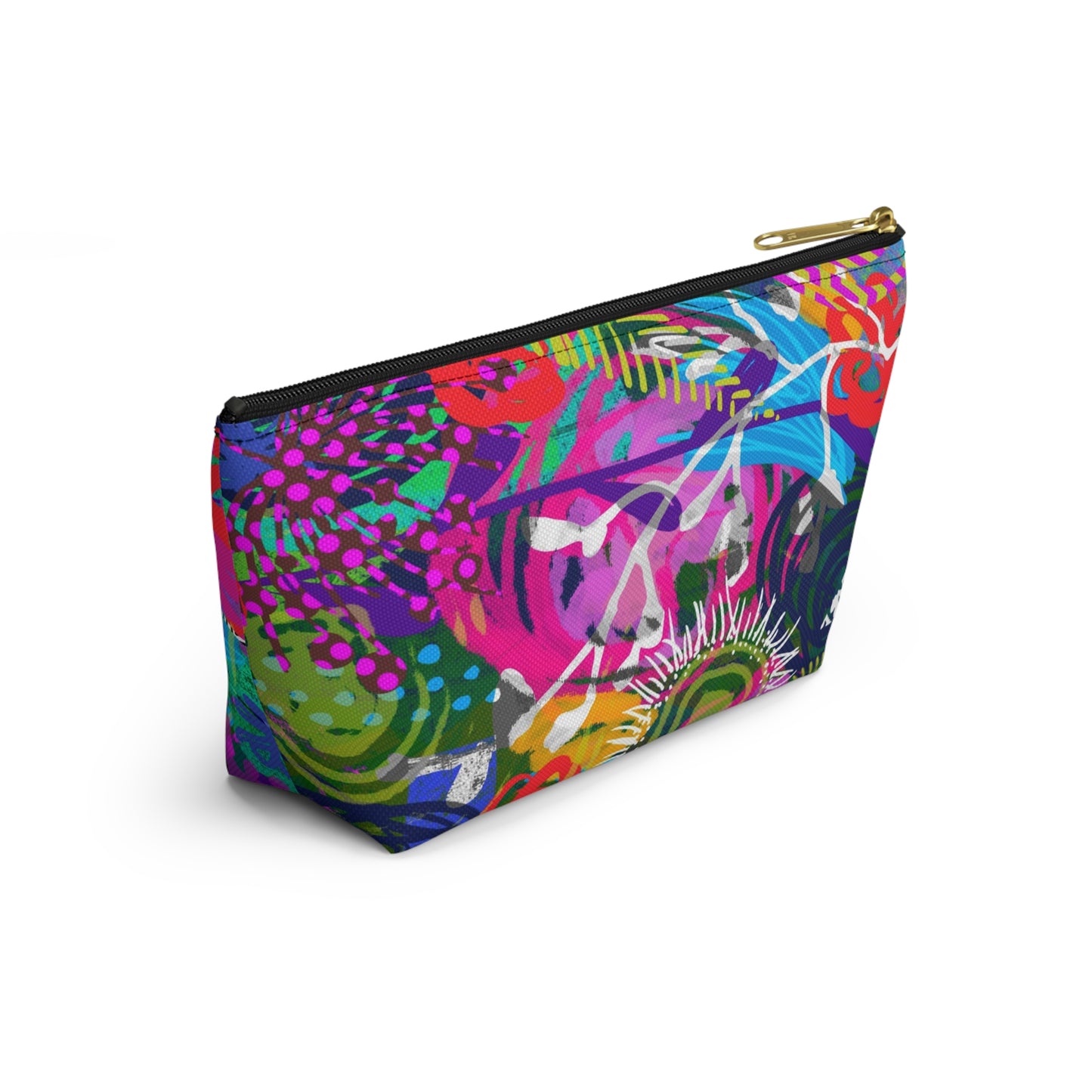 April Flowers ~ Rainbow ~ Accessory Pouch w T-bottom